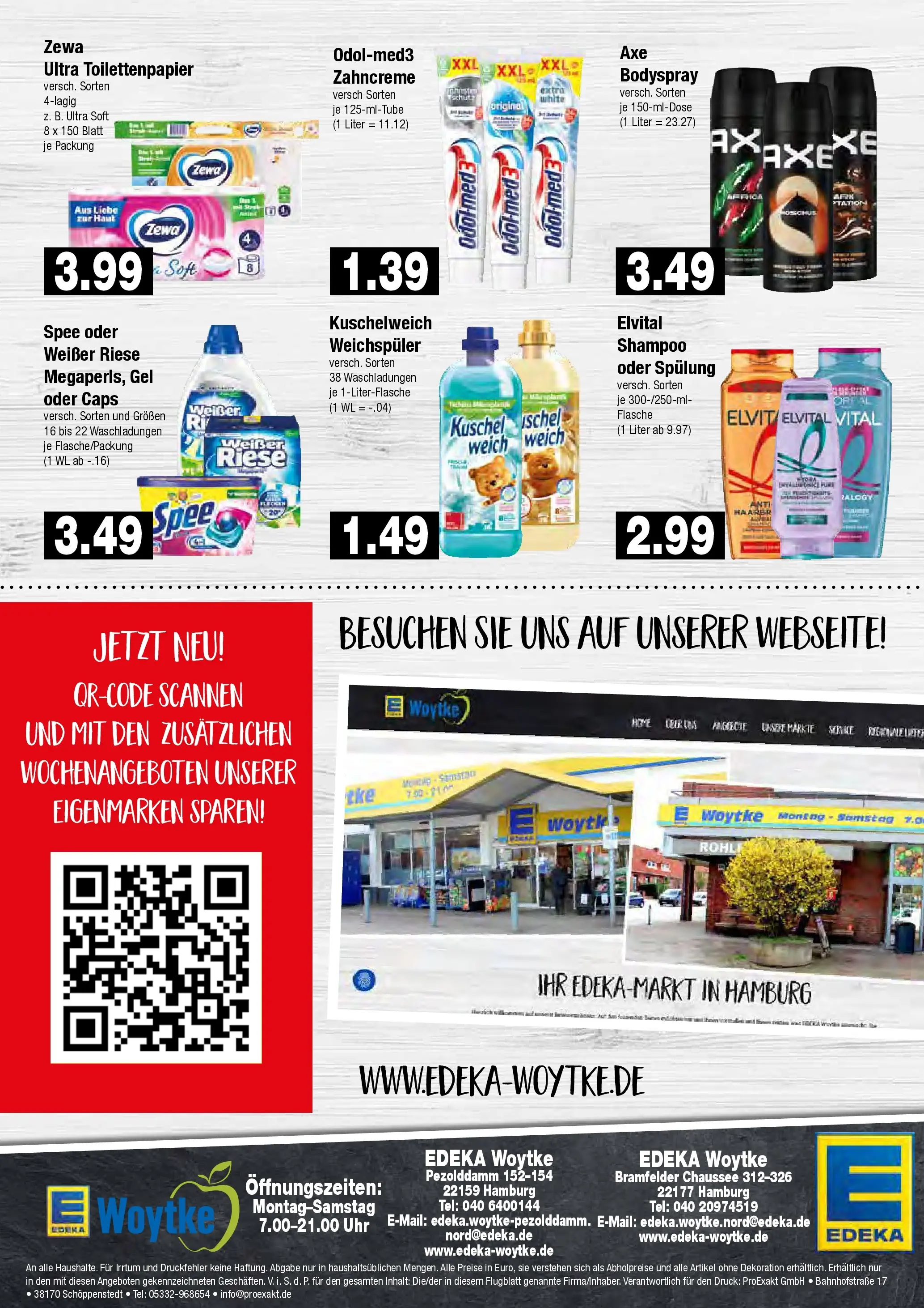 Edeka prospekt Hamburg	 (ab 13.04.2026) » Angebote Online | Seite: 8 | Produkte: Shampoo, Spee, Weichspüler, Axe