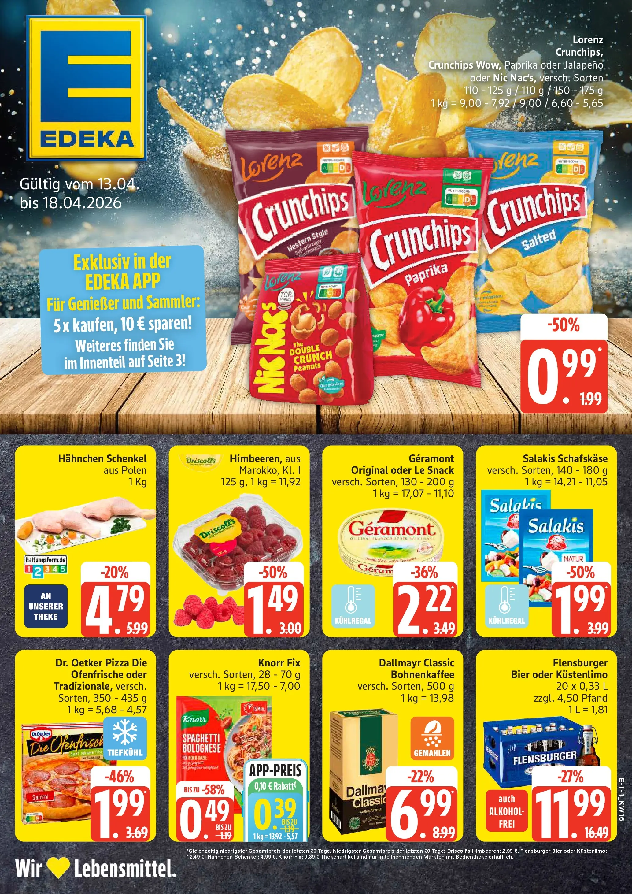 Edeka prospekt Neu Wulmstorf	 (ab 13.04.2026) » Angebote Online | Seite: 1 | Produkte: Himbeeren, Bier, Flensburger, Lorenz crunchips