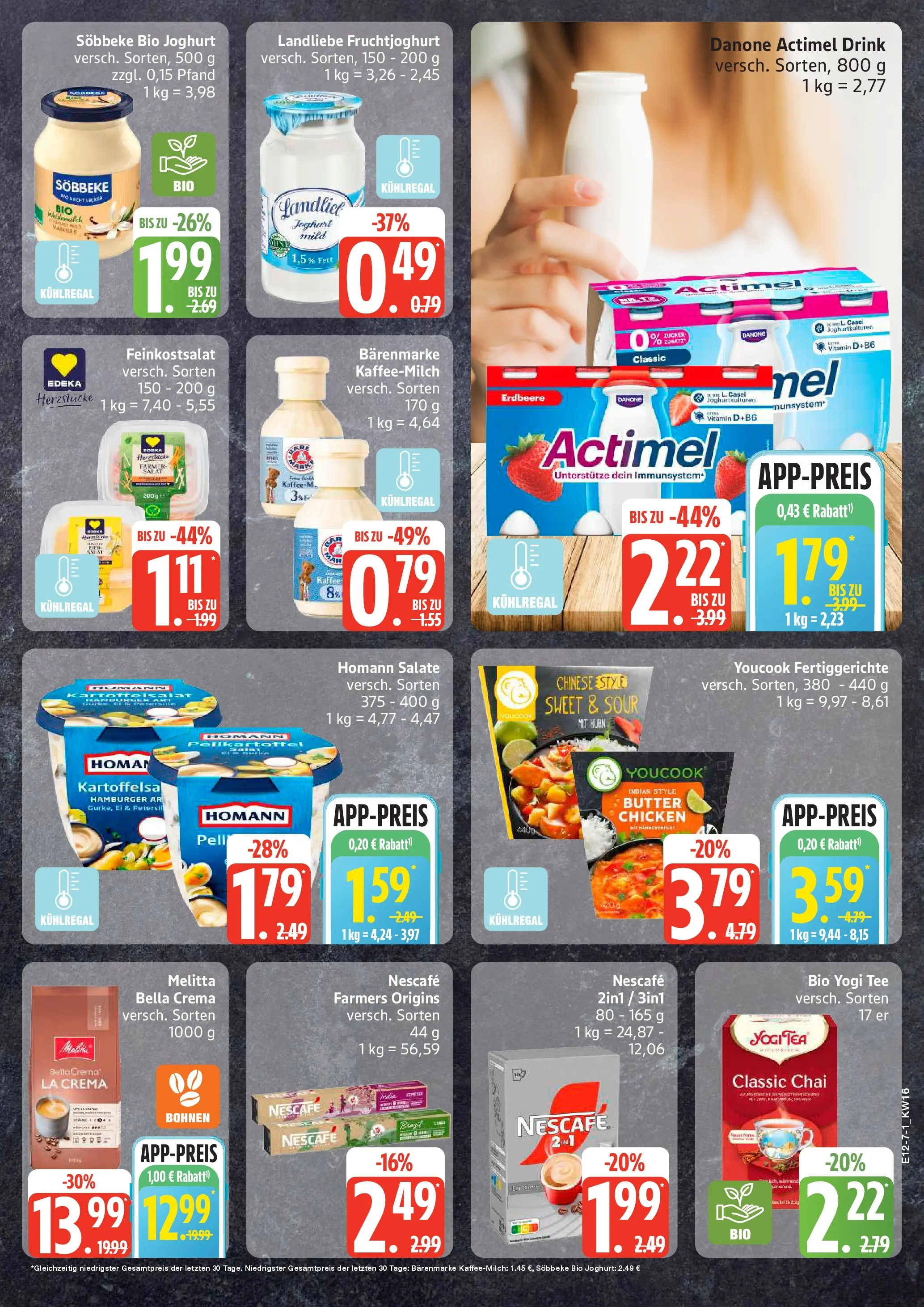 Edeka prospekt Sterup	 (ab 13.04.2026) » Angebote Online | Seite: 7 | Produkte: Nescafe, Butter, Fruchtjoghurt, Salat