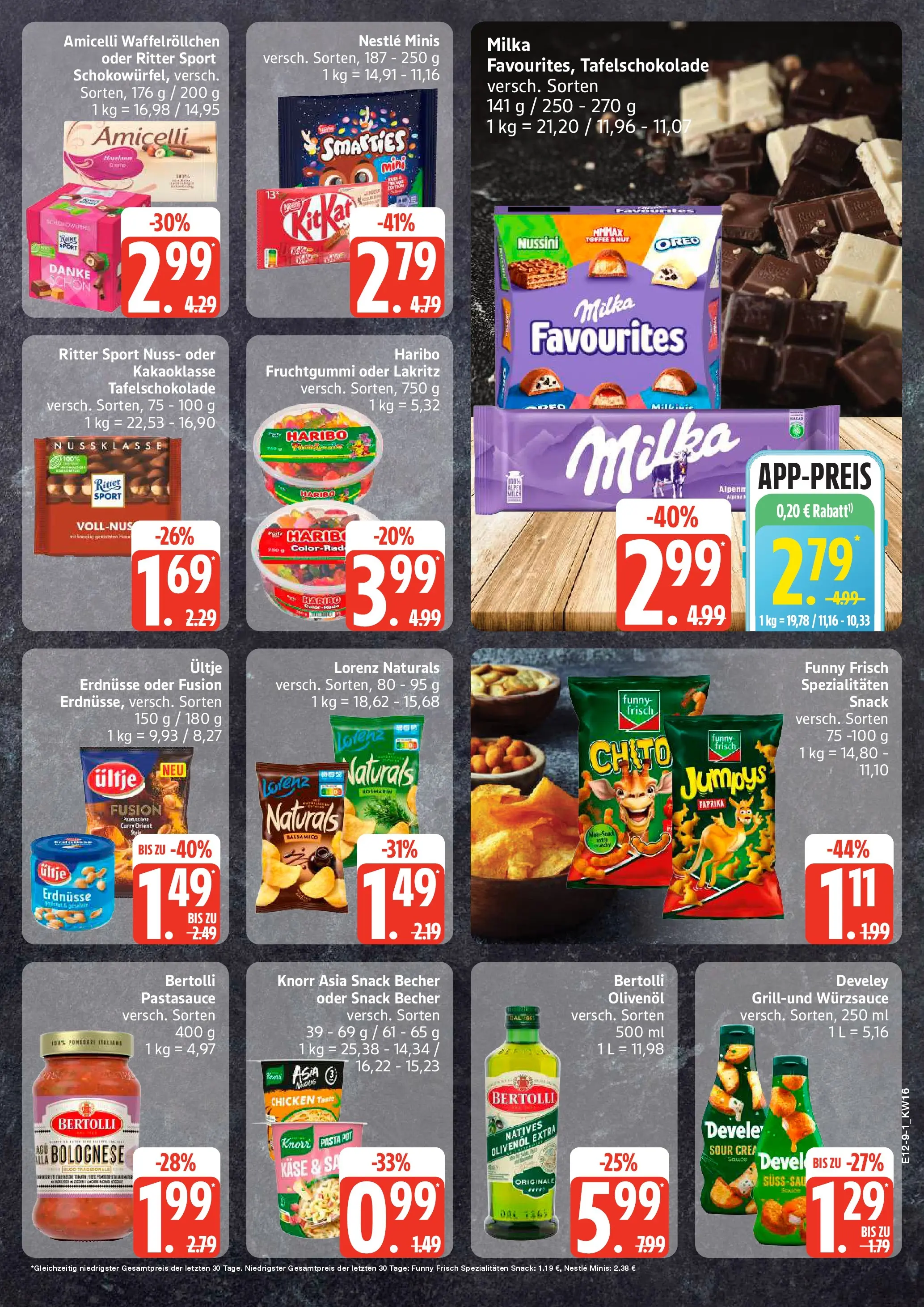 Edeka prospekt Sterup	 (ab 13.04.2026) » Angebote Online | Seite: 9 | Produkte: Olivenol, Smarties, Milka, Paprika