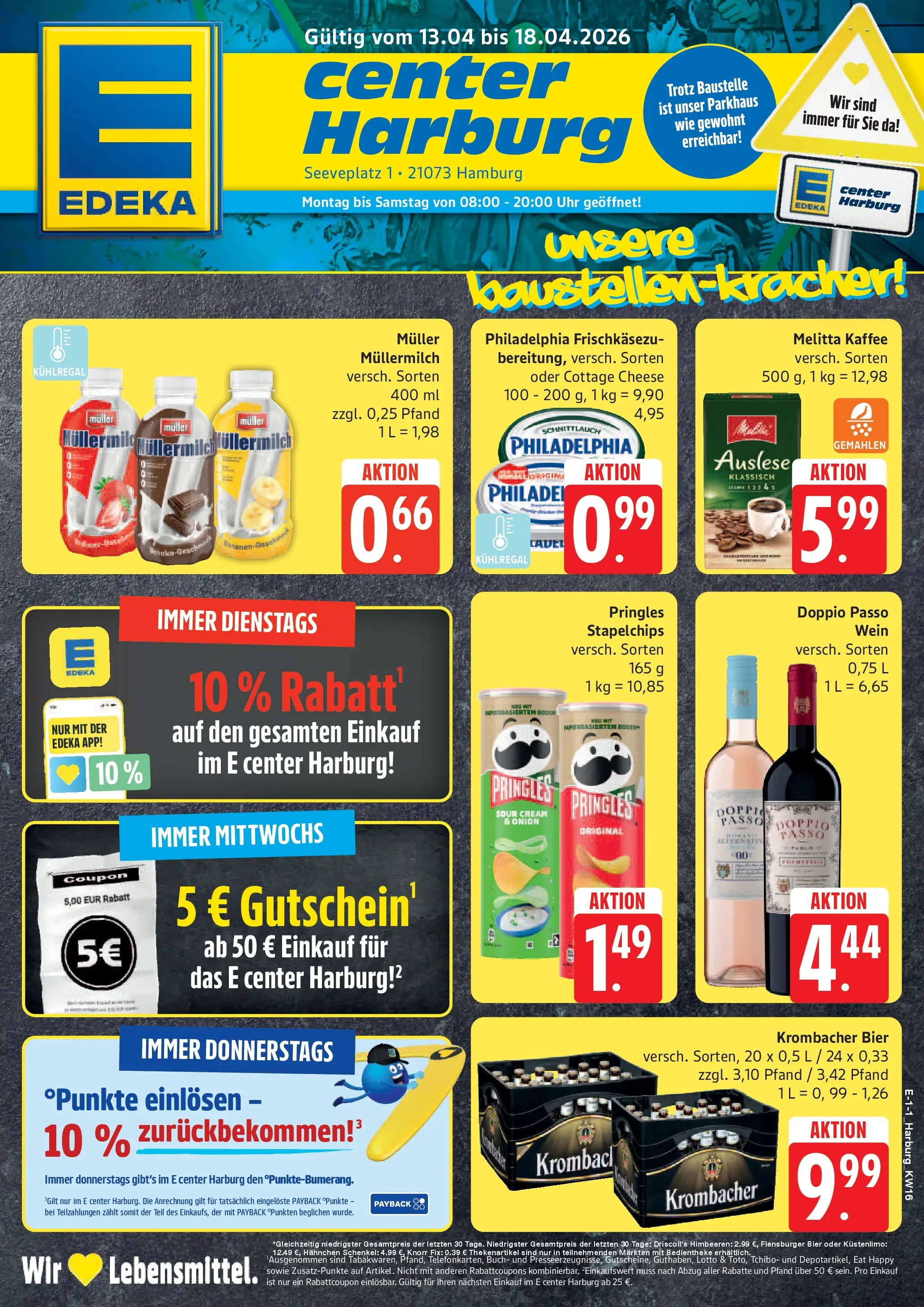 Edeka prospekt Hamburg	 (ab 13.04.2026) » Angebote Online | Seite: 1 | Produkte: Hahnchen, Knorr, Doppio Passo, Chips