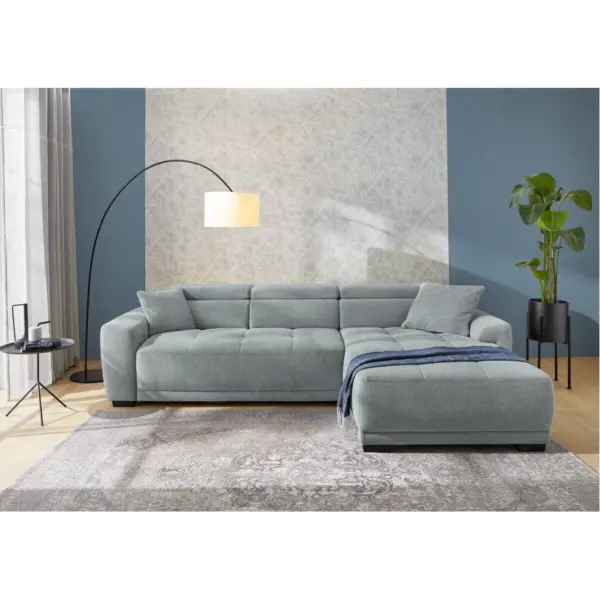 Ecksofa mit elektrischer Sitztiefenverstellung