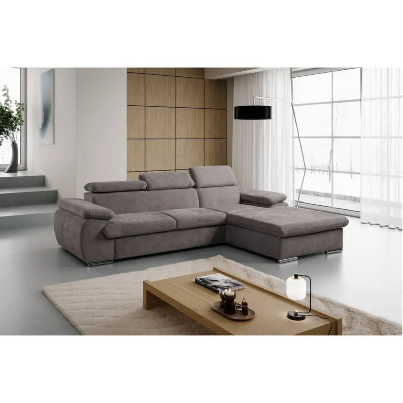 Ecksofa mit Bettfunktion und Bettkasten