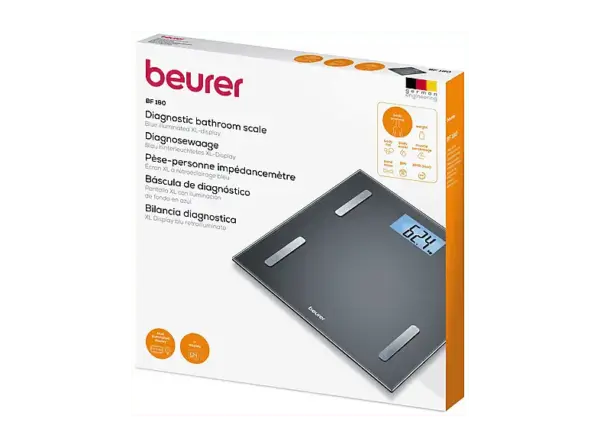 Beurer 749.09 BF 180 K&ouml;rperanalysewaage, Maximale Tragkraft: 180 kg