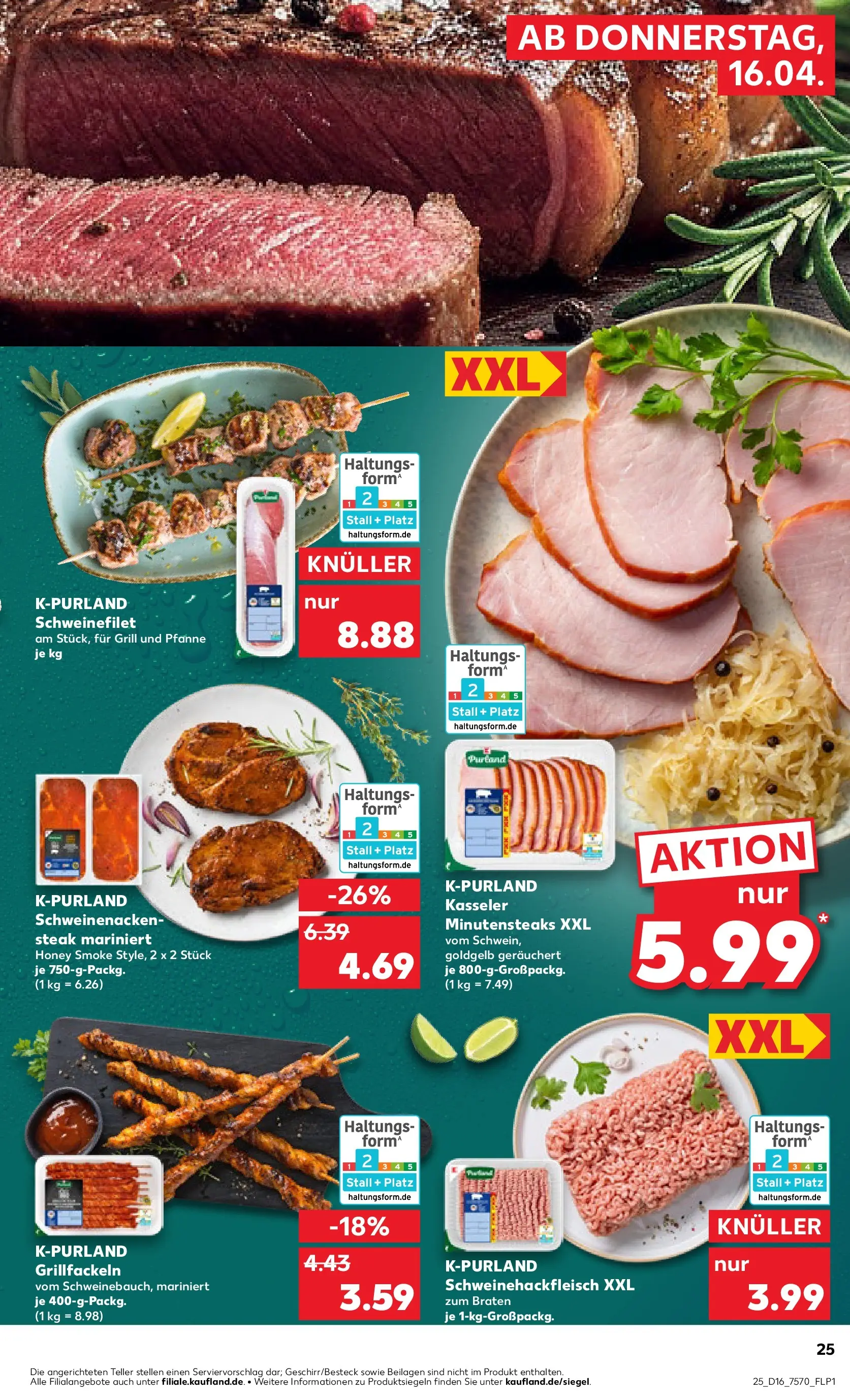 Prospekt Kaufland ab 13.04.2026 » Angebote und Werbung Online | Seite: 37 | Produkte: Grill, Schweinenacken, Schweinefilet, Steak Prospekt Kaufland ab 13.04.2026 » Angebote Online zum Blättern | Seite: 37 | Produkte: Grill, Schweinenacken, Schweinefilet, Steak