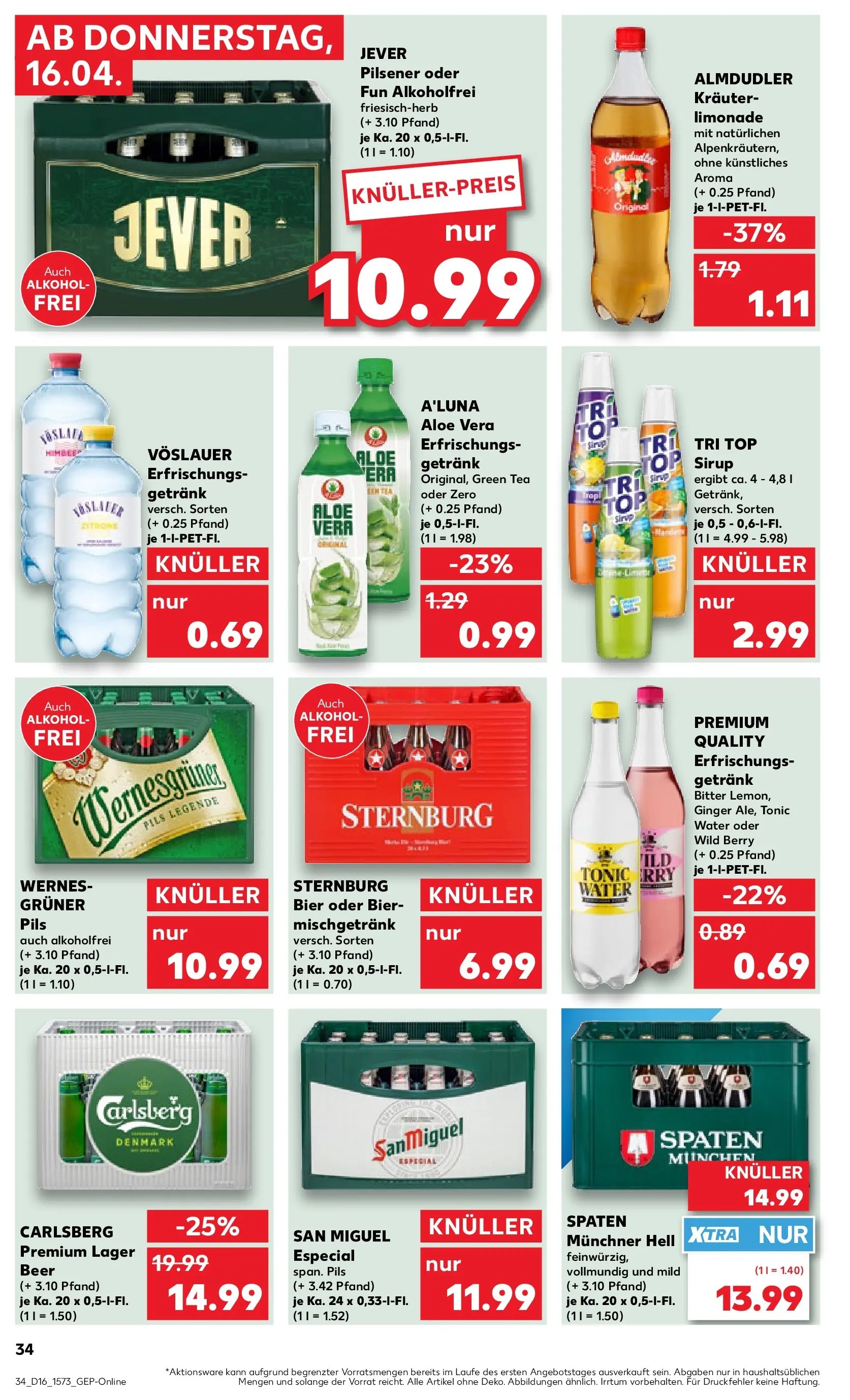 Prospekt Kaufland ab 13.04.2026 » Angebote Online zum Blättern | Seite: 46 | Produkte: Bier, Pils, Limonade, Sirup