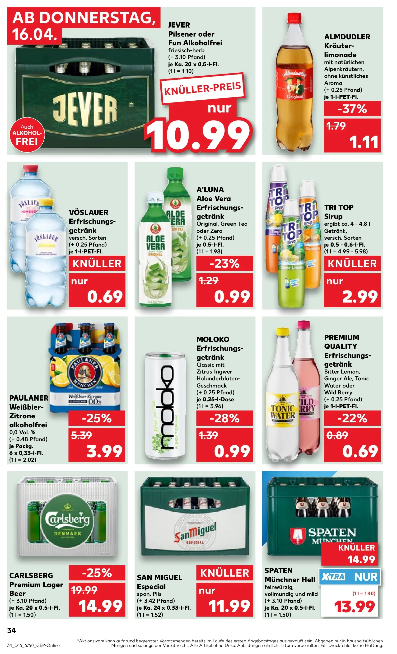 Prospekt Kaufland ab 13.04.2026 » Angebote Online zum Blättern | Seite: 46 | Produkte: Top, Bier, Weißbier, Limonade
