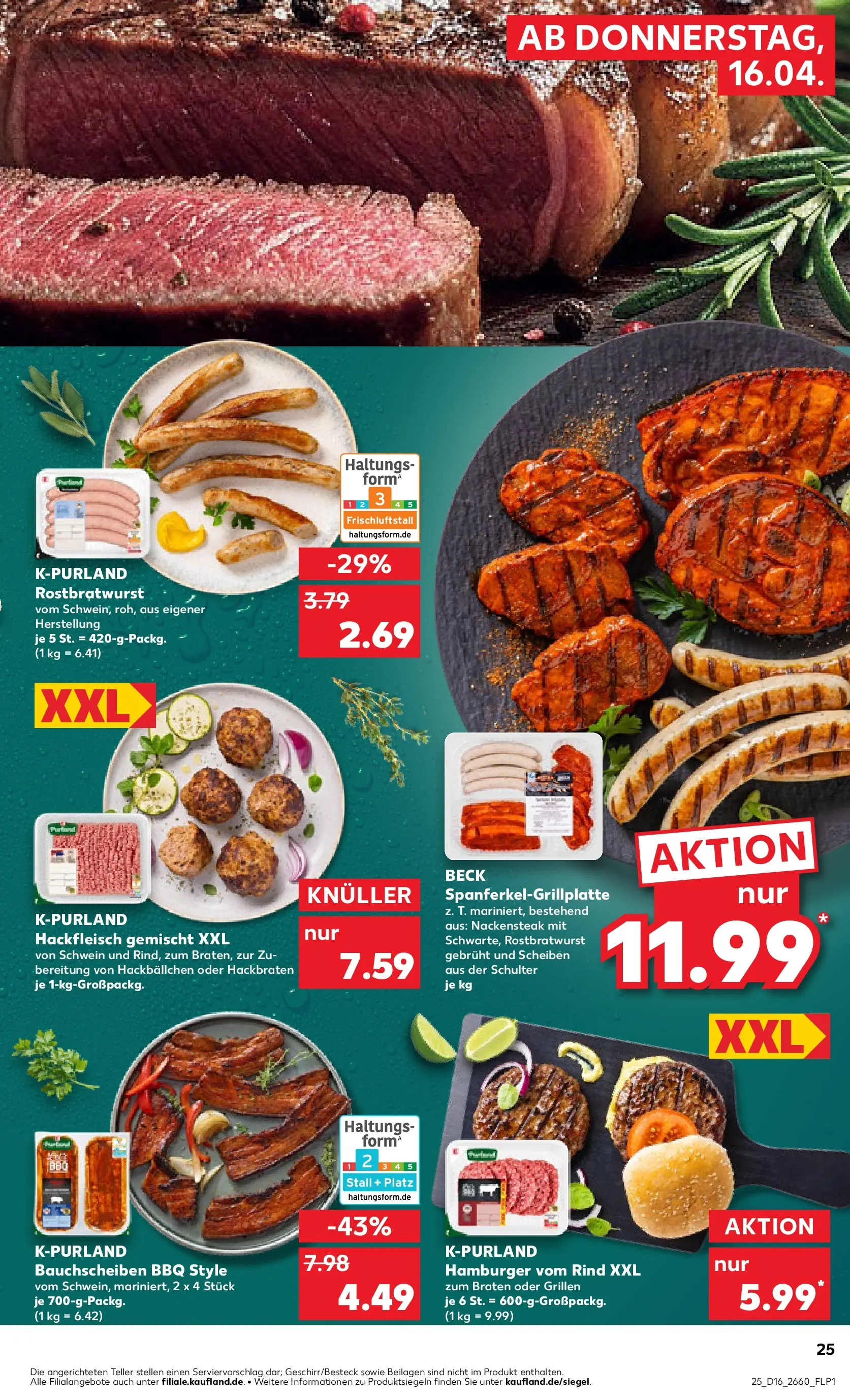 Prospekt Kaufland ab 13.04.2026 » Angebote Online zum Blättern | Seite: 37 | Produkte: Burger, Hackfleisch