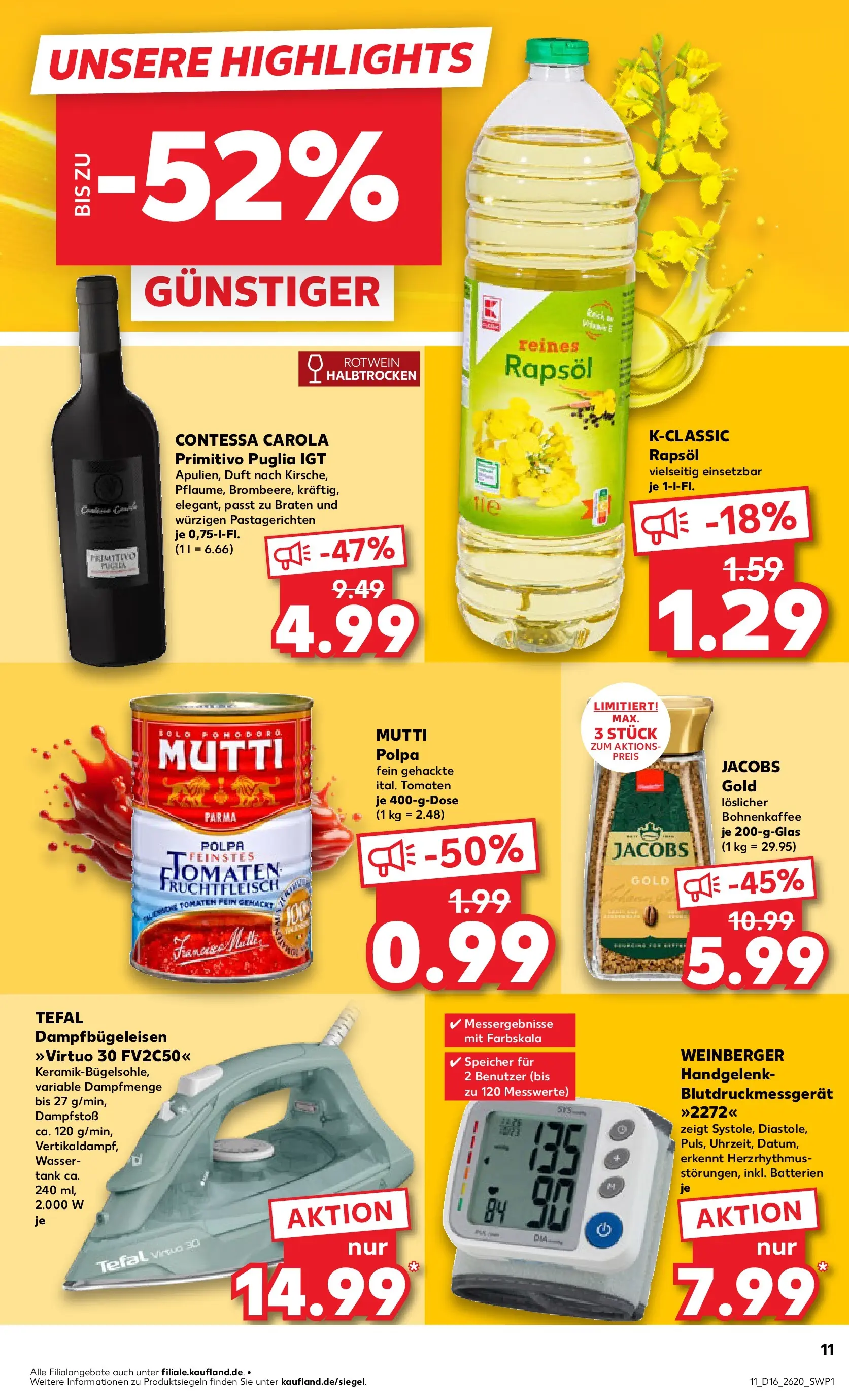 Prospekt Kaufland ab 13.04.2026 » Angebote Online zum Blättern | Seite: 23 | Produkte: Rotwein halbtrocken, Duft, Tomaten, Monitor