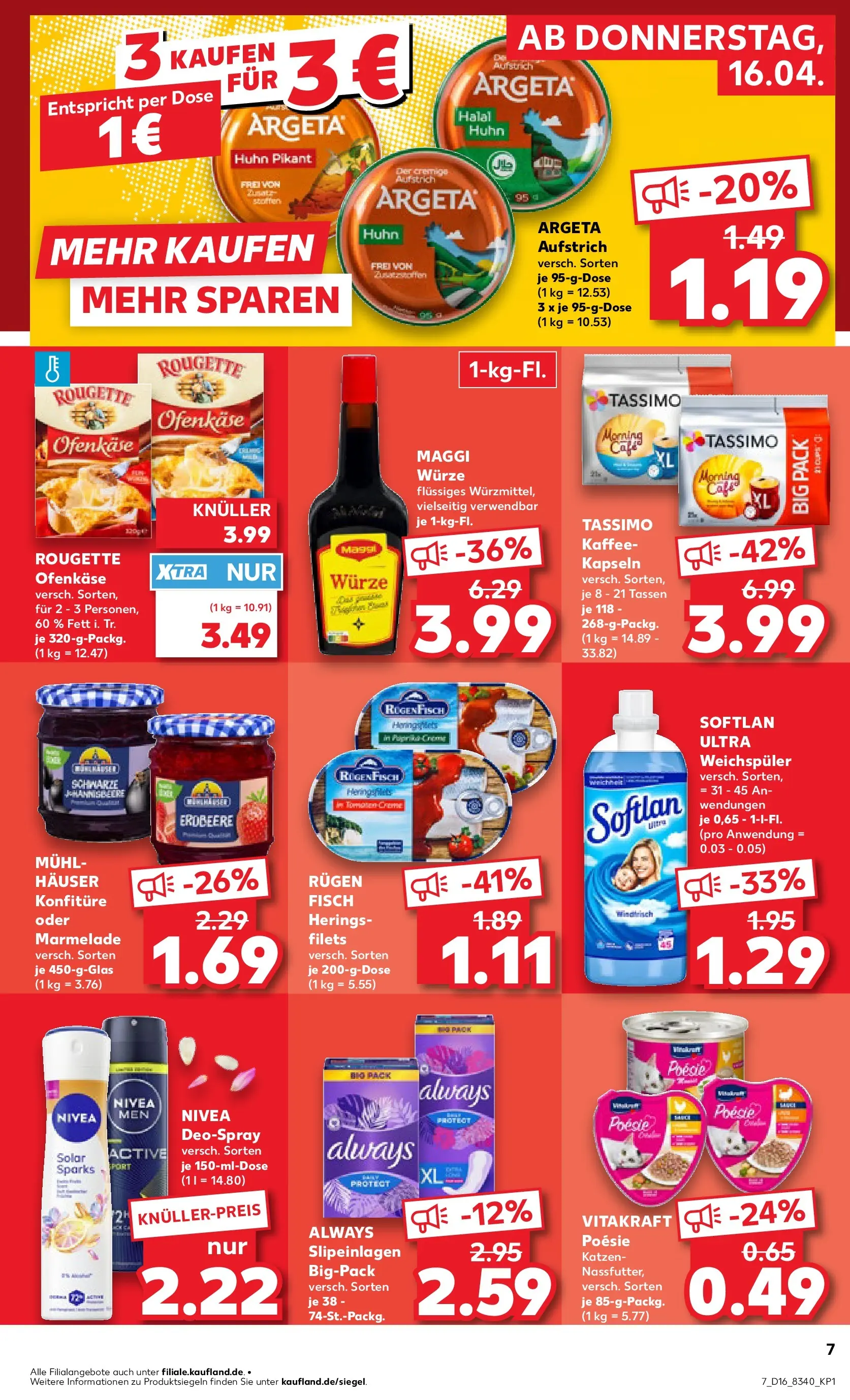 Prospekt Kaufland ab 13.04.2026 » Angebote Online zum Blättern | Seite: 19 | Produkte: Maggi, Tomaten, Fisch, Deodorant