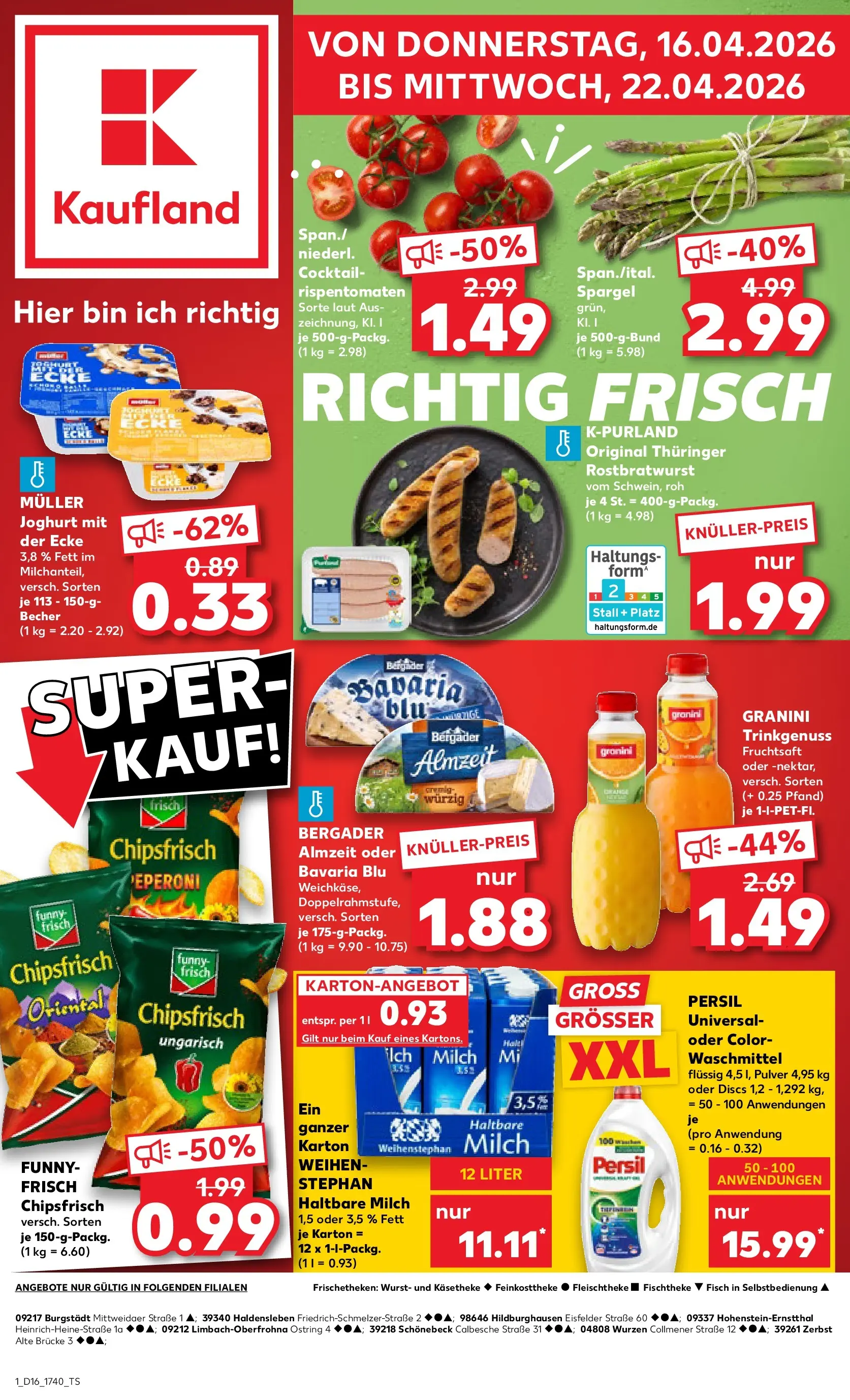Prospekt Kaufland ab 13.04.2026 » Angebote Online zum Blättern | Seite: 13 | Produkte: Joghurt, Funny frisch, Granini, Persil