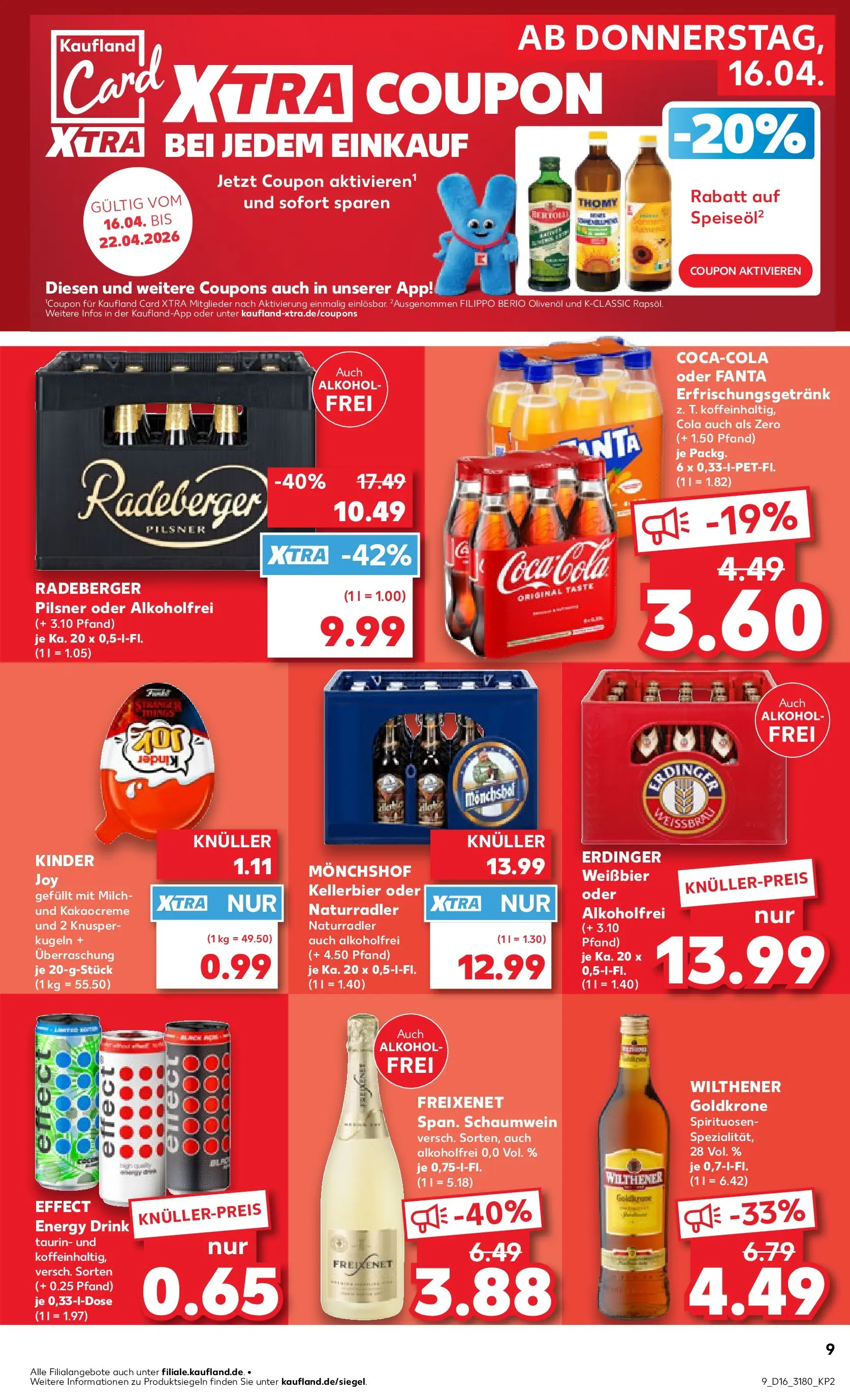 Prospekt Kaufland ab 13.04.2026 » Angebote Online zum Blättern | Seite: 21 | Produkte: Fanta, Erdinger, Energy, Freixenet
