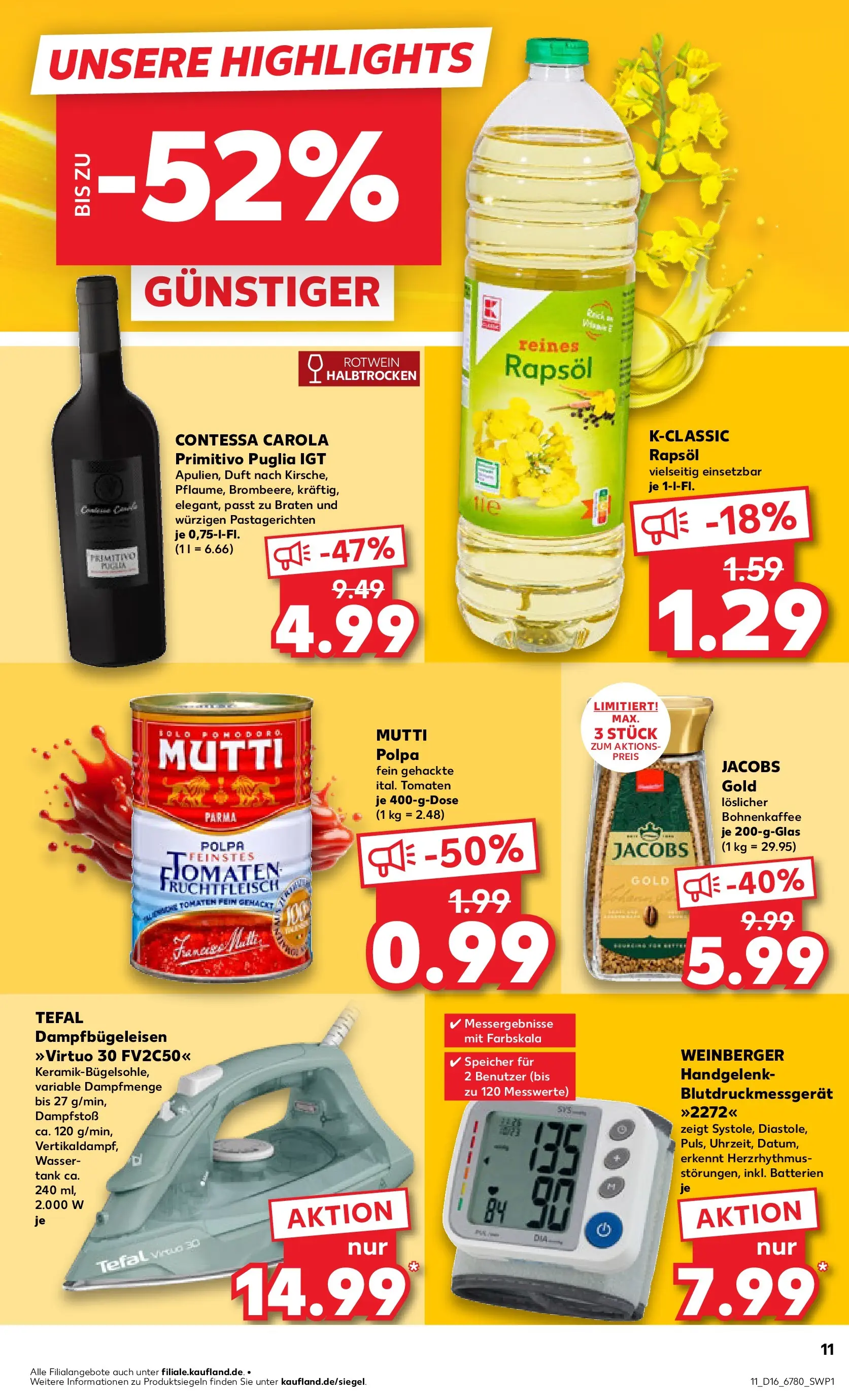 Prospekt Kaufland ab 16.04.2026 » Angebote Online zum Blättern | Seite: 11 | Produkte: Batterien, Rotwein, Duft, Tomaten