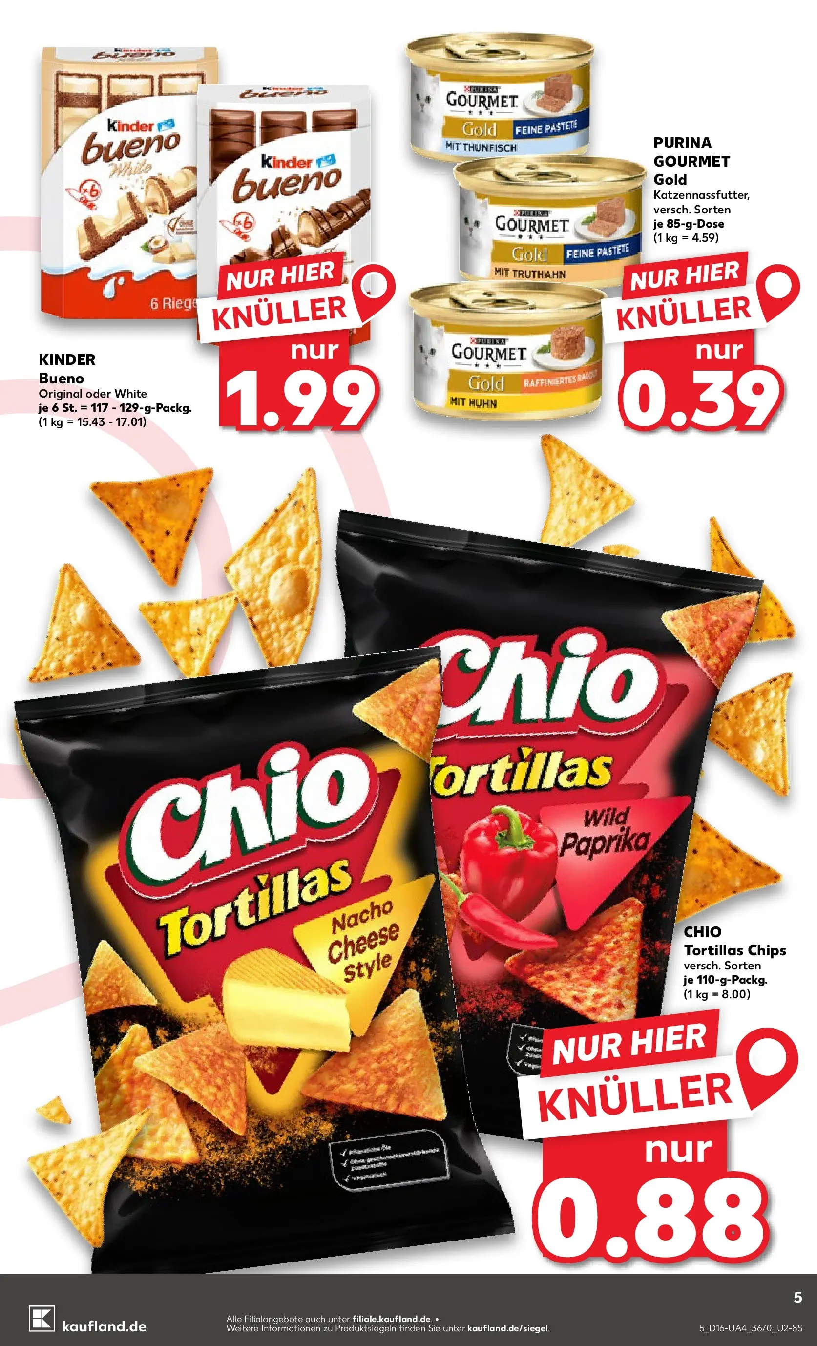 Prospekt Kaufland ab 13.04.2026 » Angebote Online zum Blättern | Seite: 17 | Produkte: Kinder bueno, Paprika, Chio tortillas, Chips