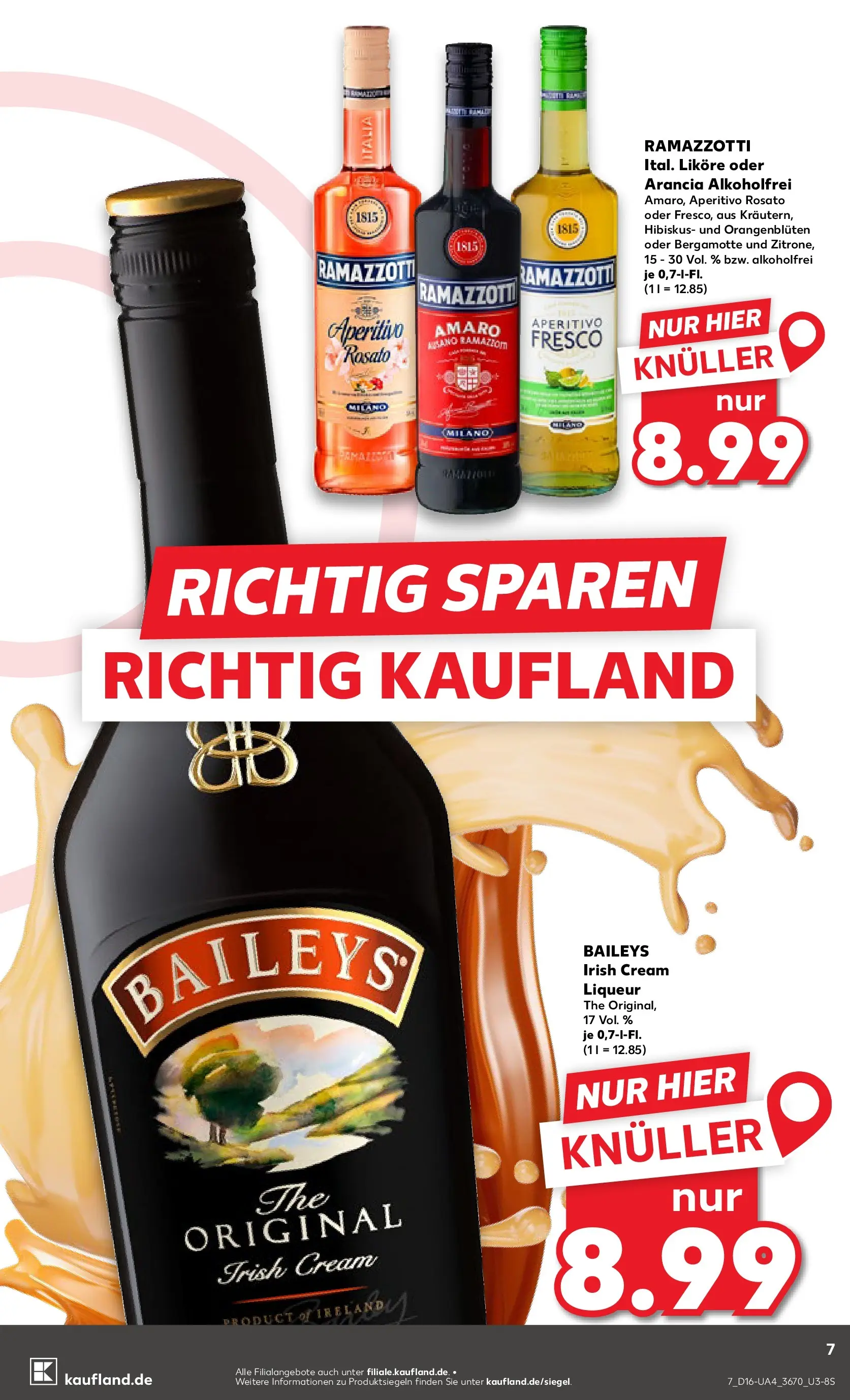 Prospekt Kaufland ab 13.04.2026 » Angebote Online zum Blättern | Seite: 19 | Produkte: Baileys, Ramazzotti