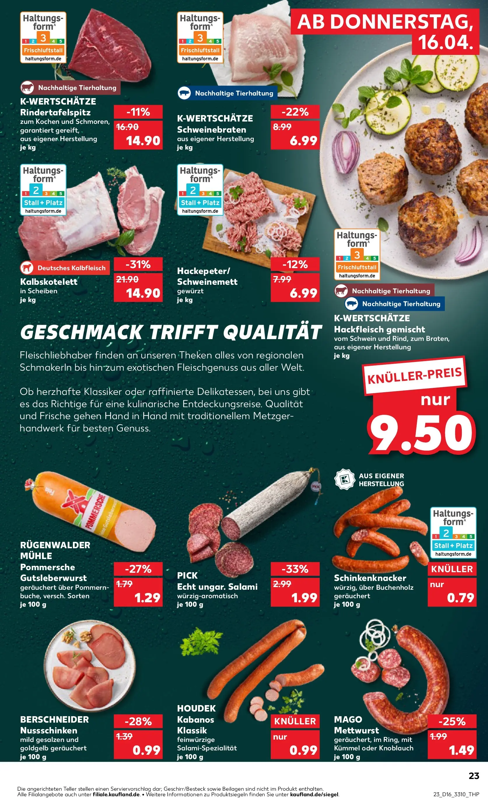 Prospekt Kaufland ab 13.04.2026 » Angebote Online zum Blättern | Seite: 35 | Produkte: Mühle, Knoblauch, Salami, Hackfleisch