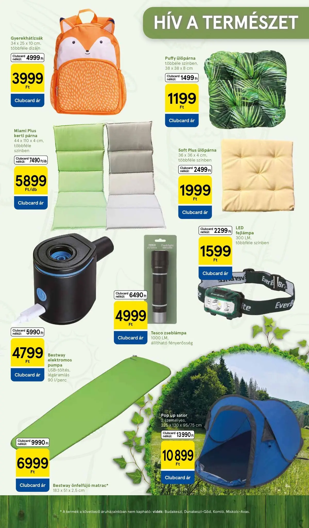 Tesco - Tesco újság érvényessége 2026.04.27-ig - 2026.04.09.-tól - online | Oldal: 3 | Termékek: Sátor, Kerti párna, Párna, Ülőpárna