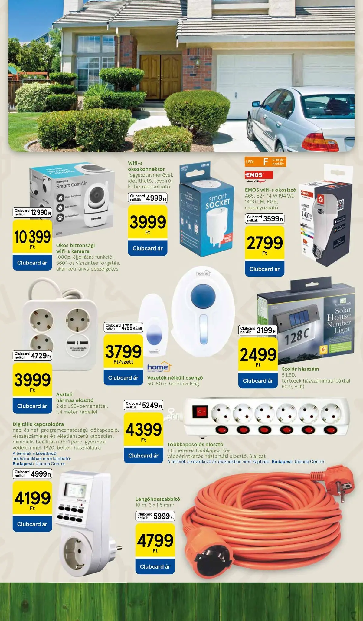 Tesco - Tesco újság érvényessége 2026.04.27-ig - 2026.04.09.-tól - online | Oldal: 17 | Termékek: Kamera, Vezeték nélküli csengő