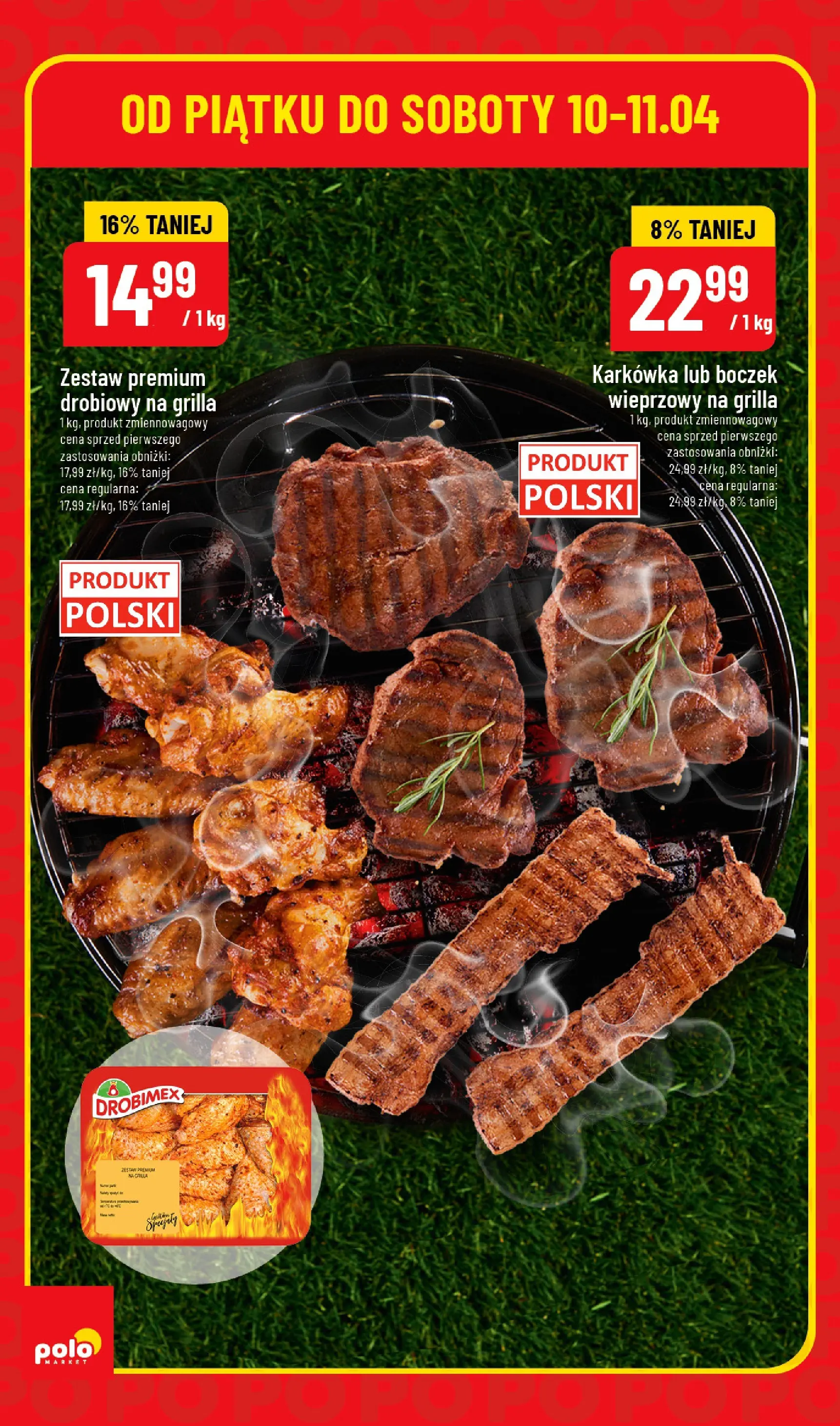Nowa POLOmarket gazetka od jutra 10.04.2026 | Strona: 2 | Produkty: Karkówka, Boczek