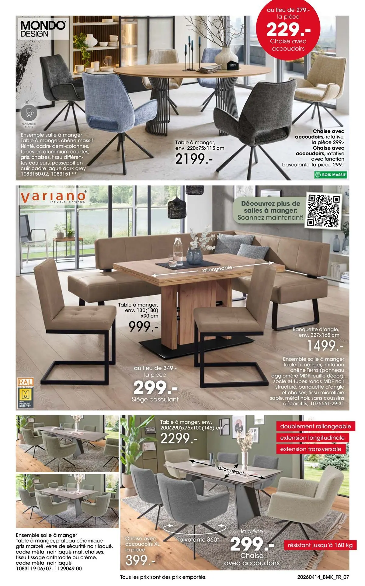 Möbel Martin - Möbel Martin: Offres hebdomadaires à partir du 14/04/2026 - promo en ligne | Page: 7 | Produits: Plateau, Table, Chaise, Cadre