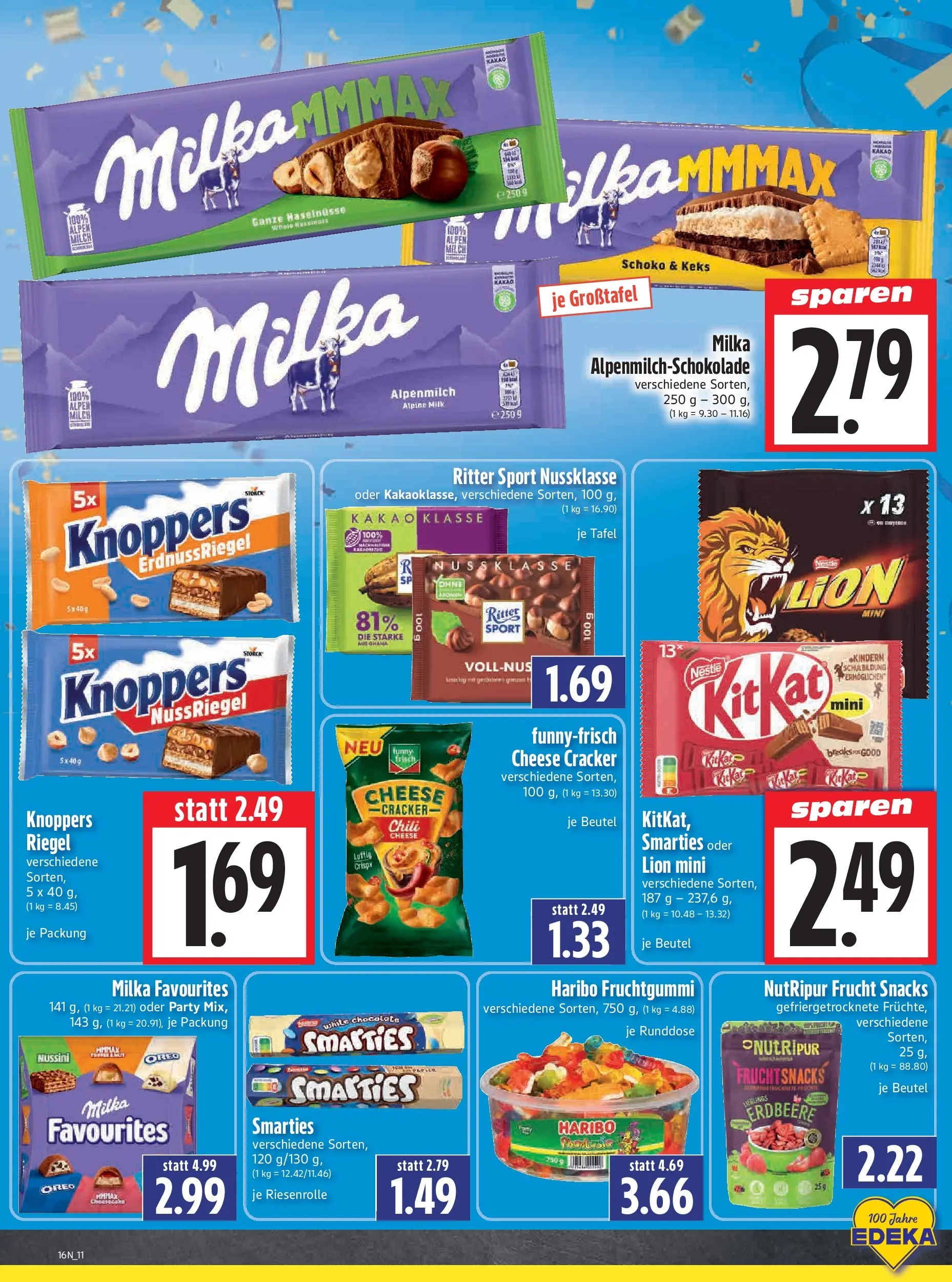 Angebote - Edeka Hahner: Wochenangebote (ab 12.04.2026) zum Blättern | Seite: 13 | Produkte: Haribo, Milch, Ritter sport, Milka