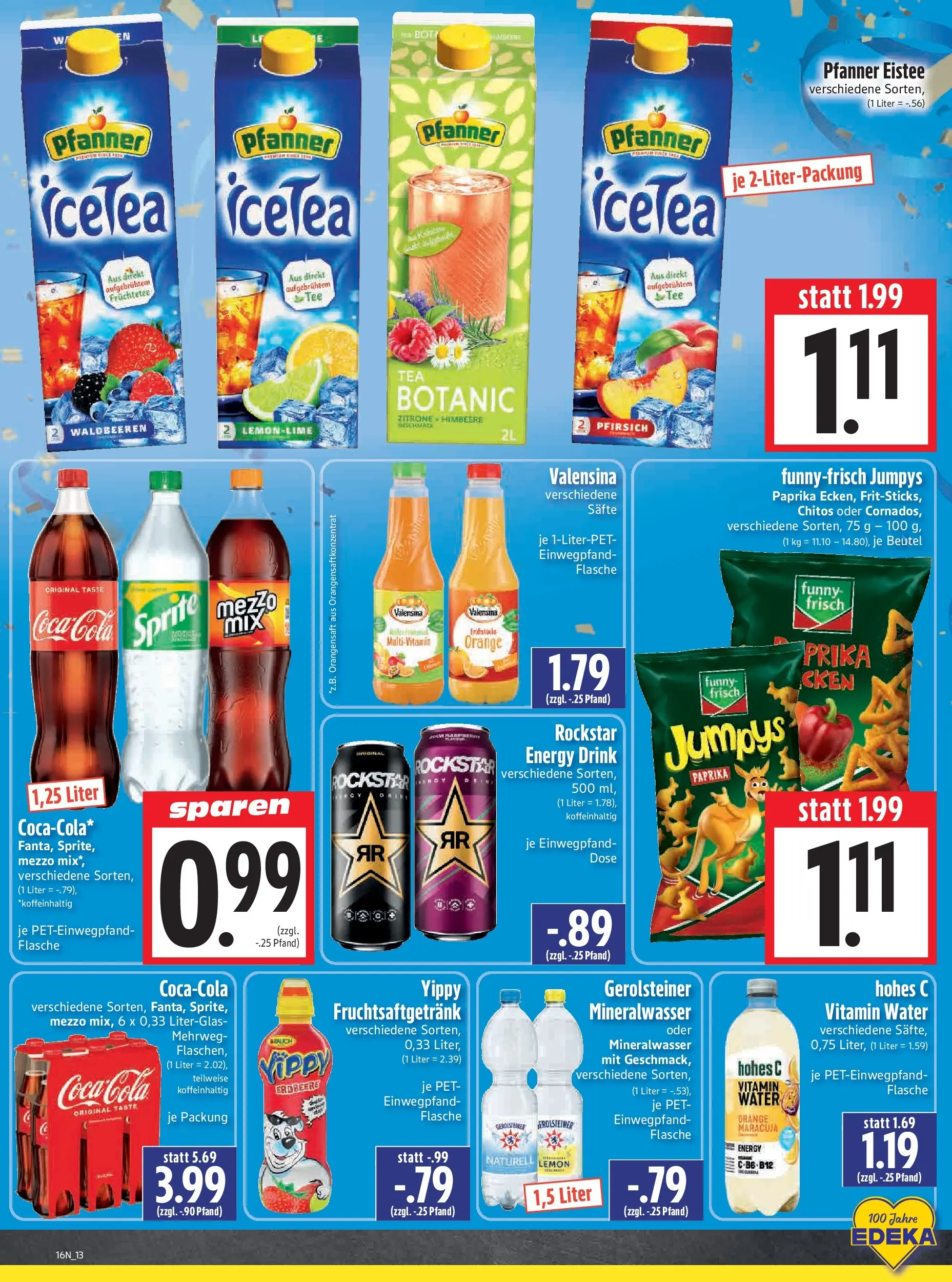 Angebote - Edeka Hahner: Wochenangebote (ab 12.04.2026) zum Blättern | Seite: 15 | Produkte: Coca cola, Energy, Pfanner eistee, Zitrone