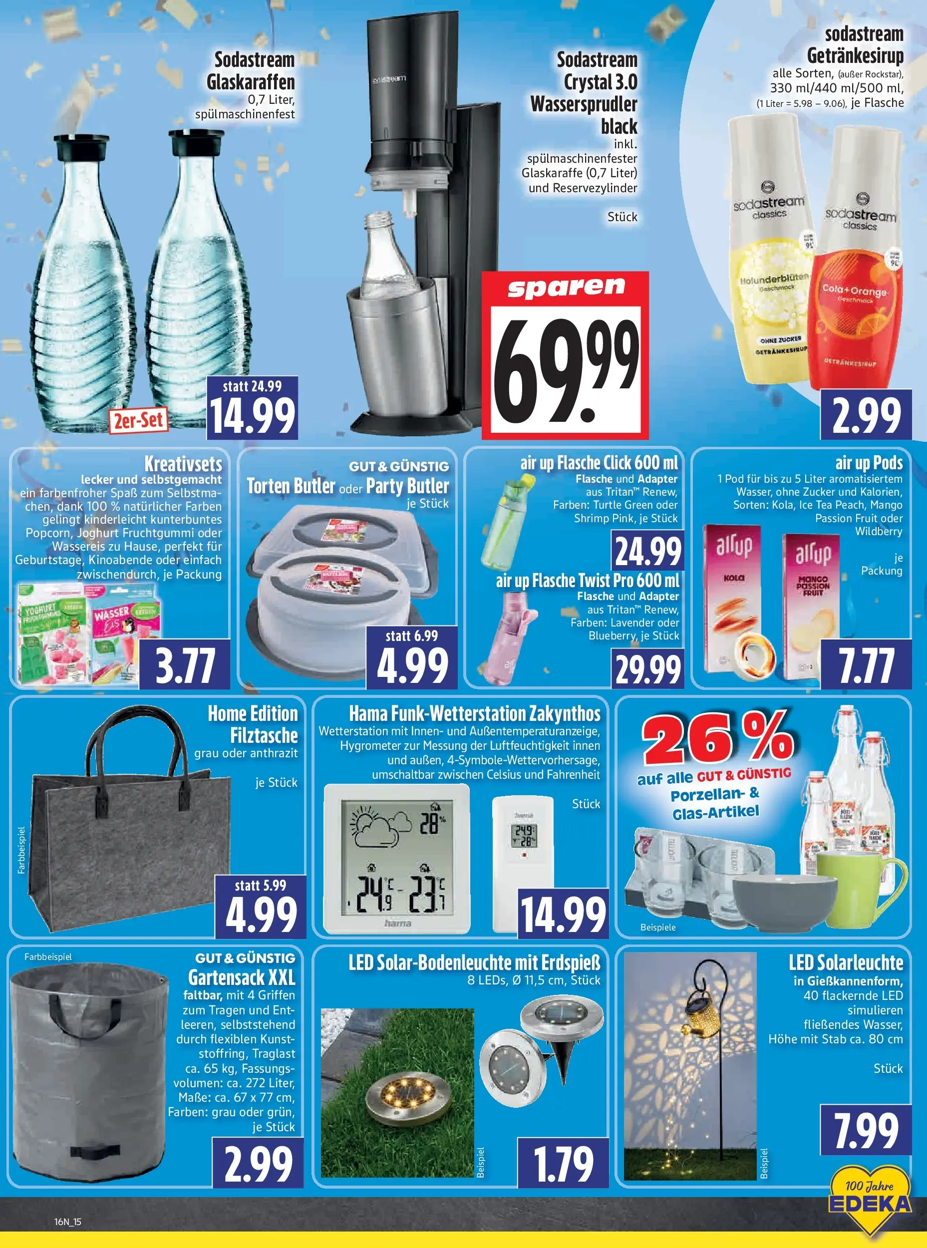 Angebote - Edeka Hahner: Wochenangebote (ab 12.04.2026) zum Blättern | Seite: 17 | Produkte: Adapter, Rockstar, Wasser, Solarleuchte