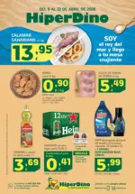 HiperDino Ofertas desde el 9 de abril - hasta el 22.04.2026
