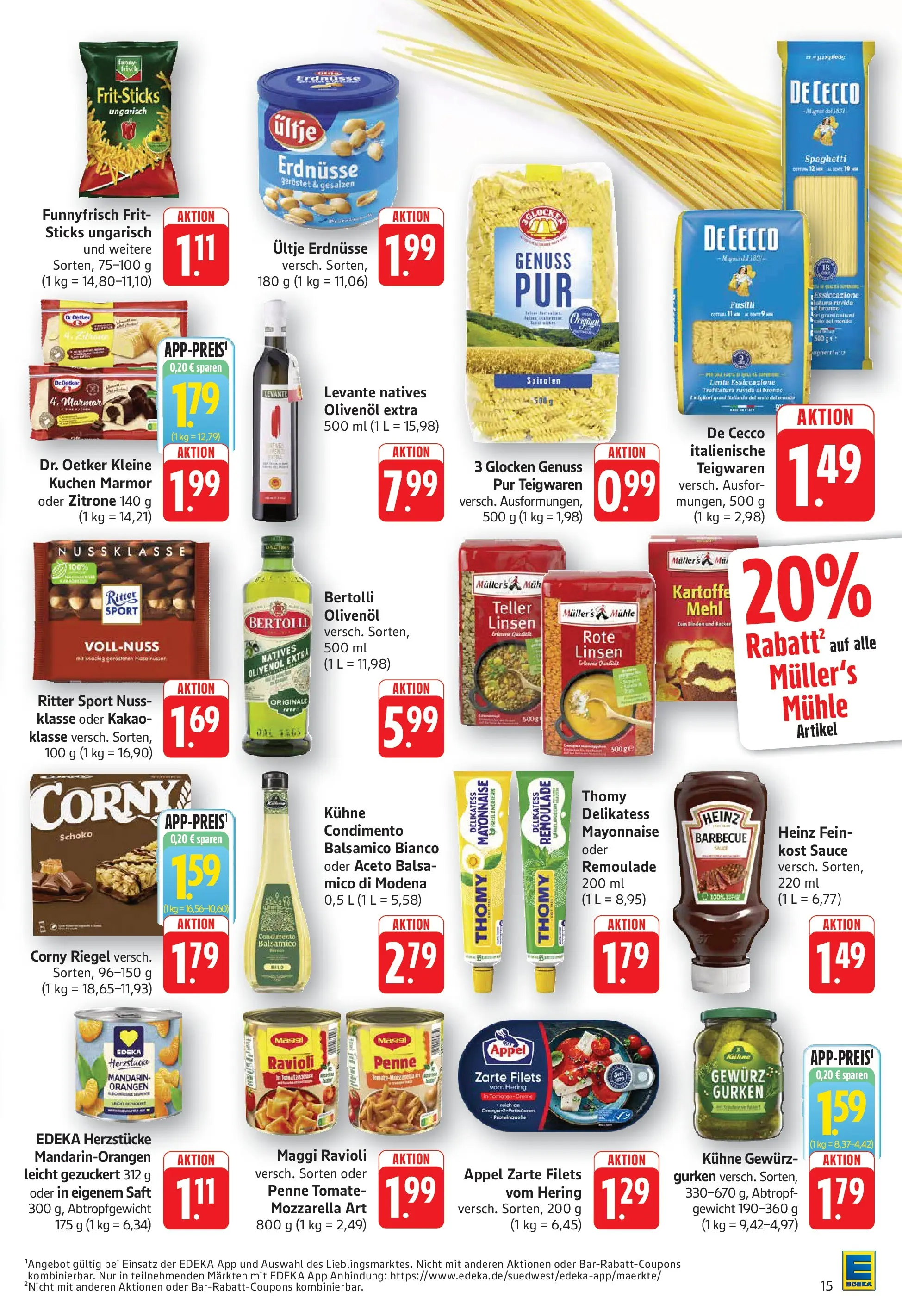 E center Prospekt Bad Bergzabern	 (ab 12.04.2026) zum Blättern | Seite: 15 | Produkte: Corny riegel, Ultje erdnusse, Orangen, Kuchen