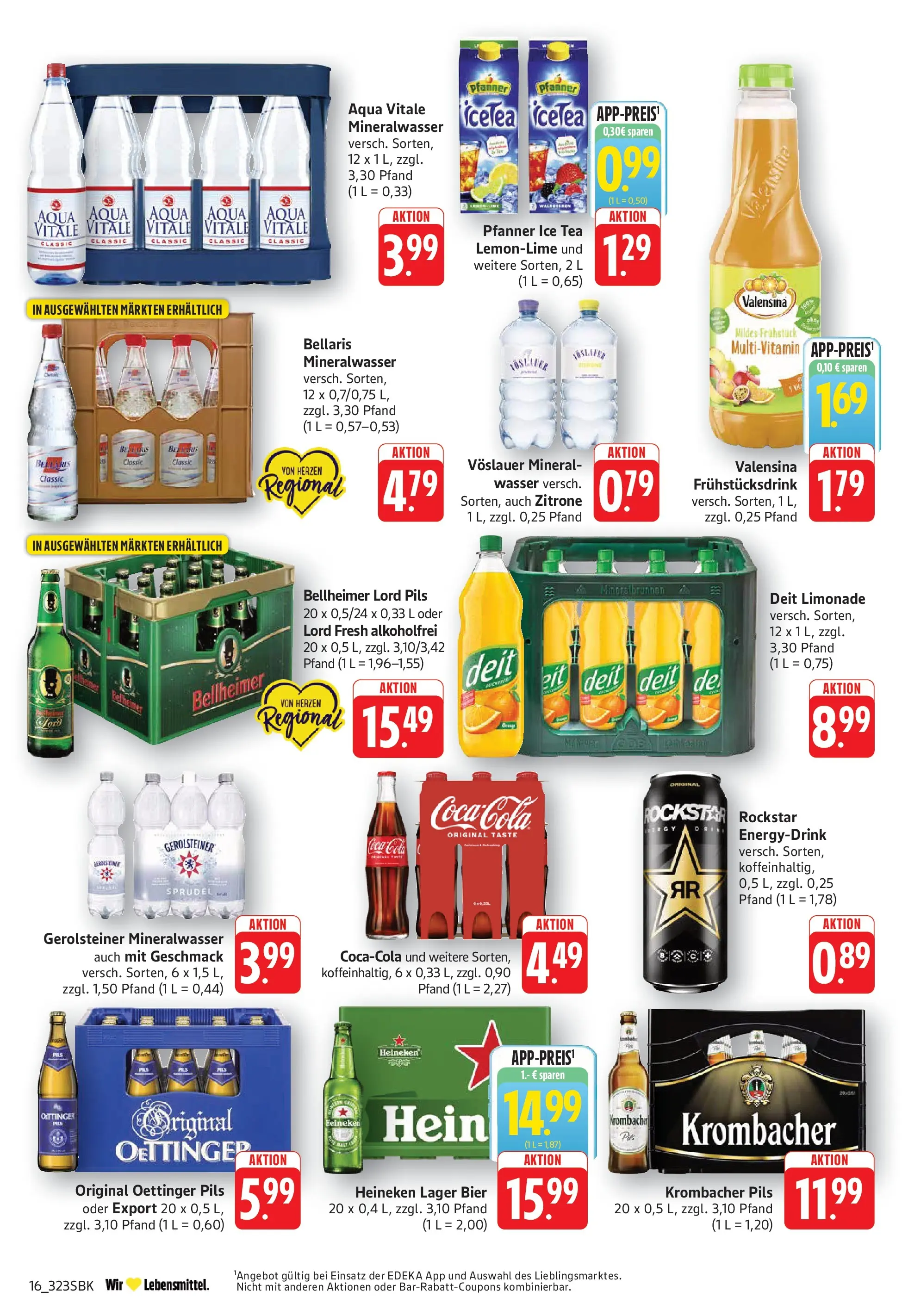 E center Prospekt Bad Bergzabern	 (ab 12.04.2026) zum Blättern | Seite: 16 | Produkte: Cola, Limonade, Mineralwasser, Heineken