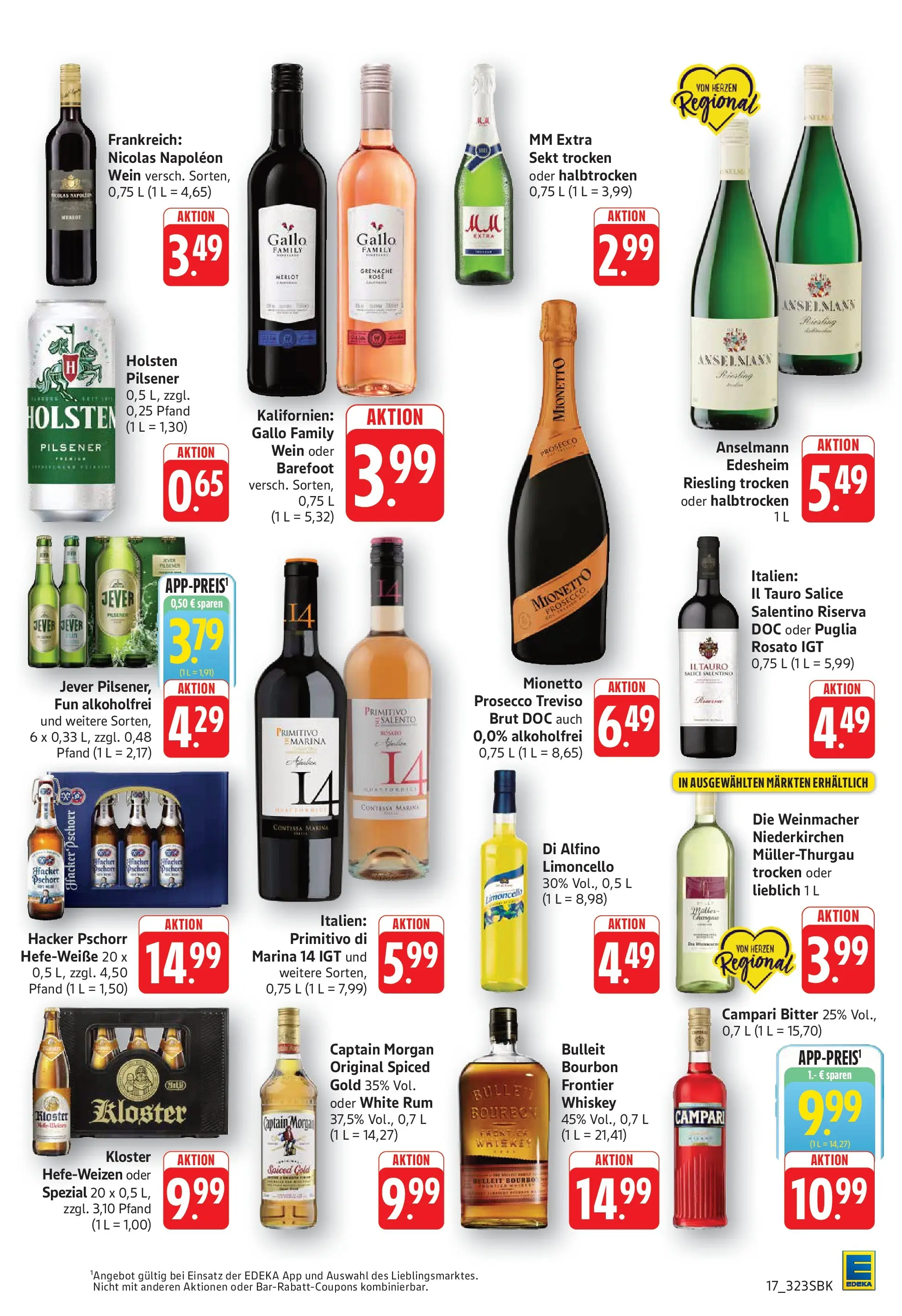 E center Prospekt Bad Bergzabern	 (ab 12.04.2026) zum Blättern | Seite: 17 | Produkte: Campari, Merlot, Jever, Captain morgan