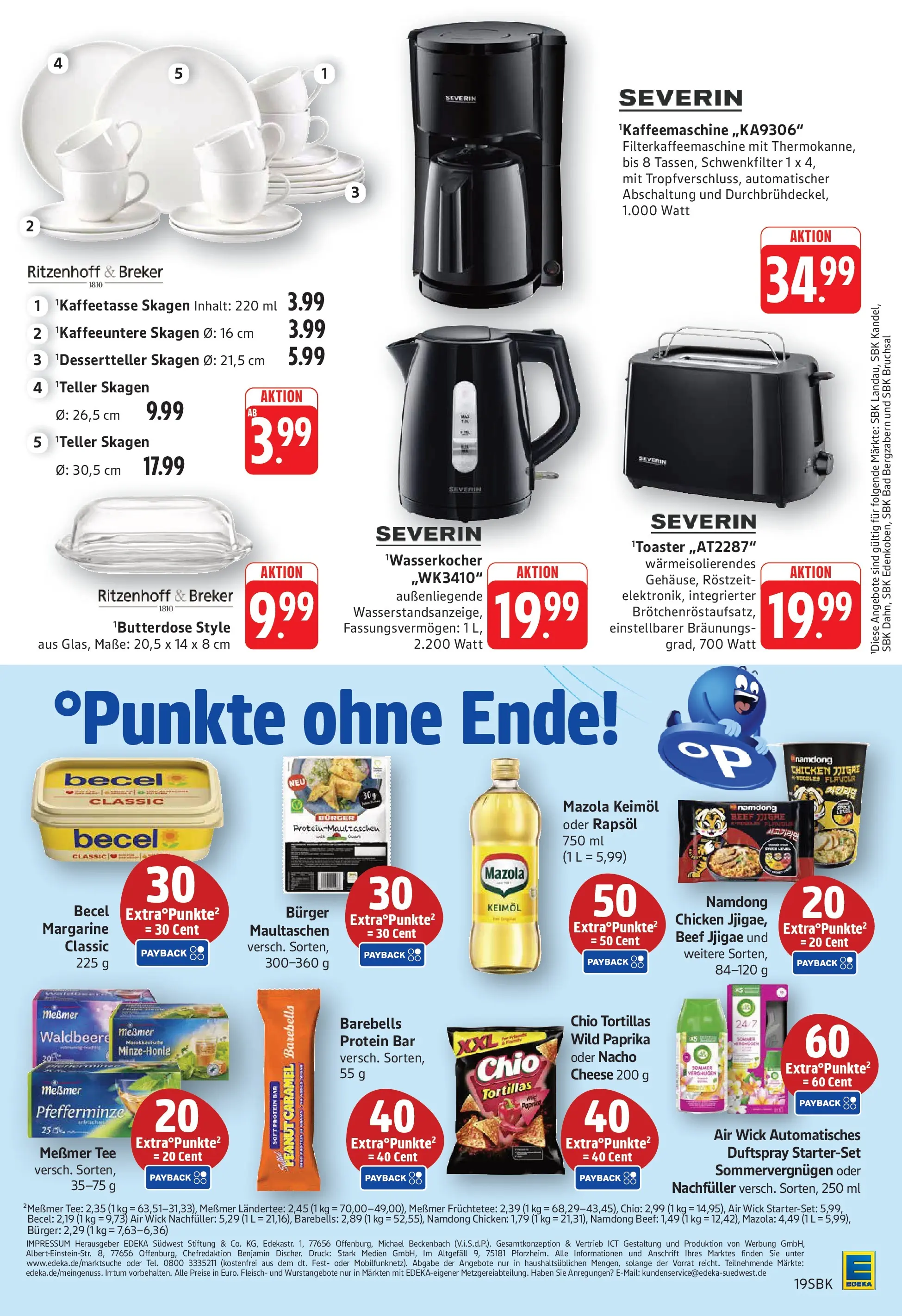 E center Prospekt Bad Bergzabern	 (ab 12.04.2026) zum Blättern | Seite: 19 | Produkte: Becel, Burger, Maultaschen, Fleisch