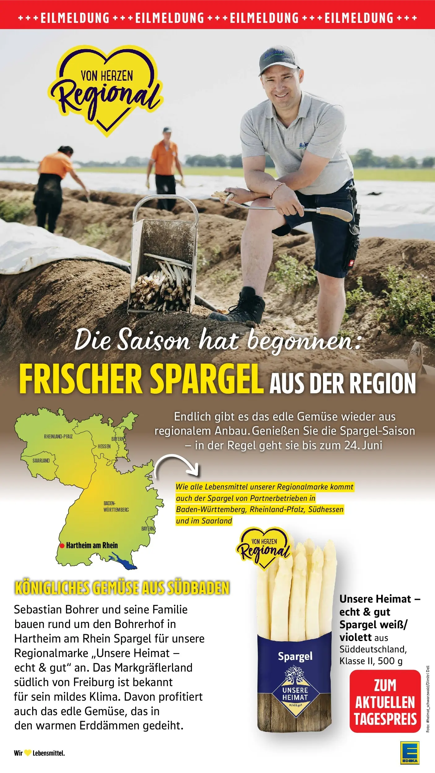 E center Prospekt Überlingen	 (ab 12.04.2026) zum Blättern | Seite: 9 | Produkte: Spargel, Gemüse