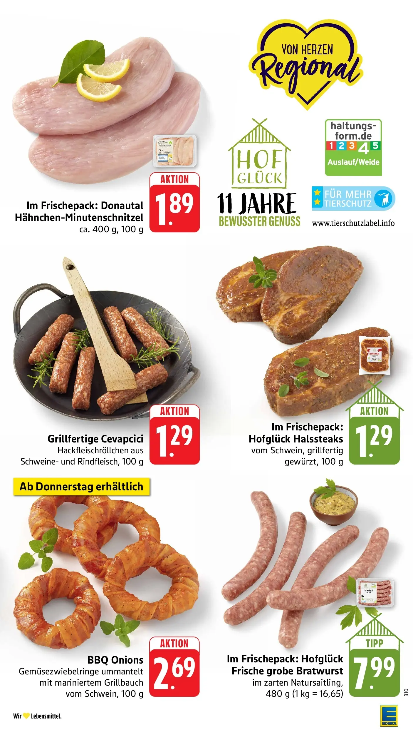 E center Prospekt Überlingen	 (ab 12.04.2026) zum Blättern | Seite: 13 | Produkte: Bratwurst, Cevapcici
