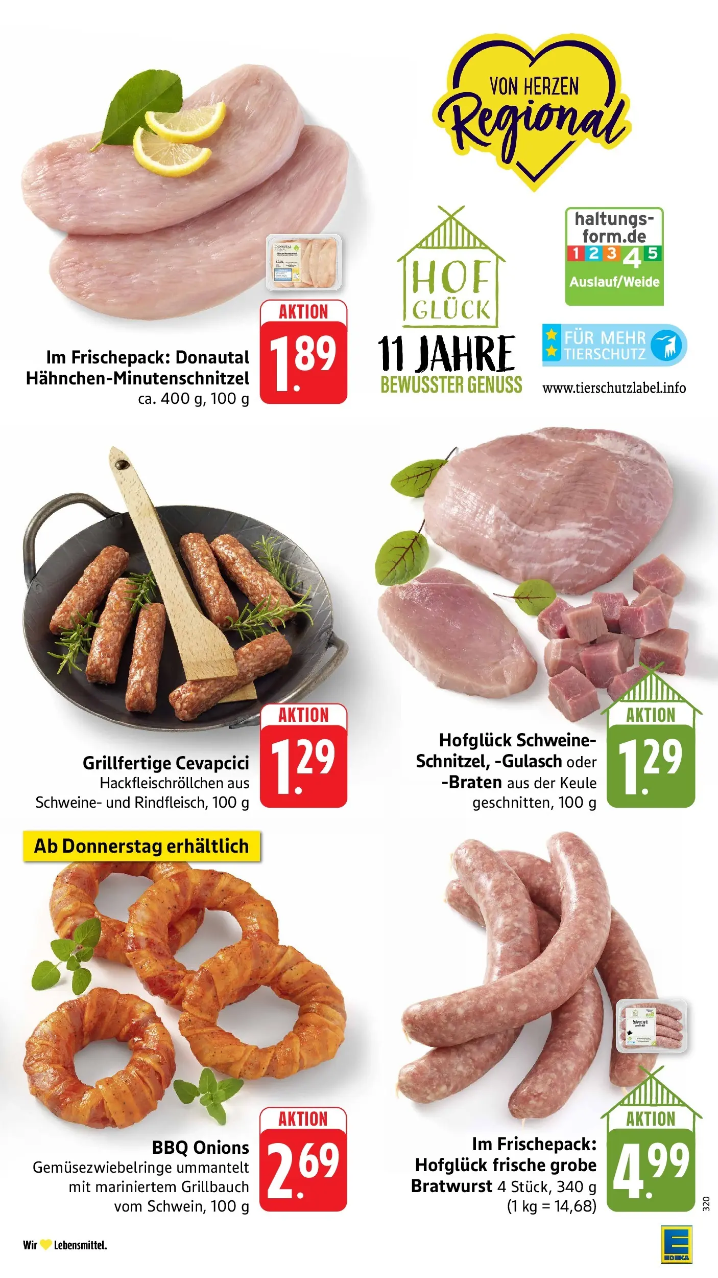 E center Prospekt Kaiserslautern	 (ab 12.04.2026) zum Blättern | Seite: 13 | Produkte: Bratwurst, Cevapcici, Gulasch