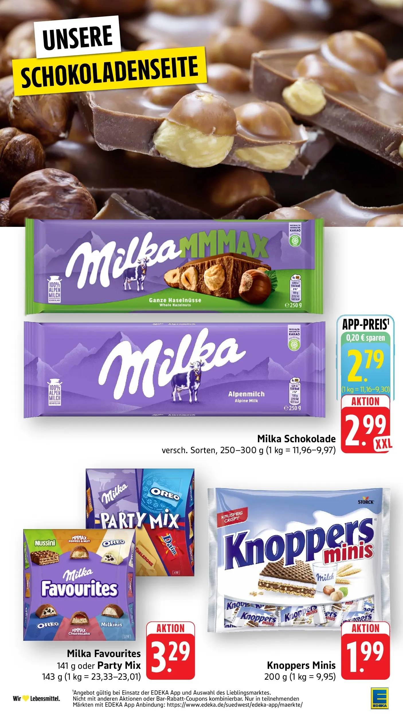 E center Prospekt Überlingen	 (ab 12.04.2026) zum Blättern | Seite: 28 | Produkte: Schokolade, Milka schokolade, Milka, Knoppers
