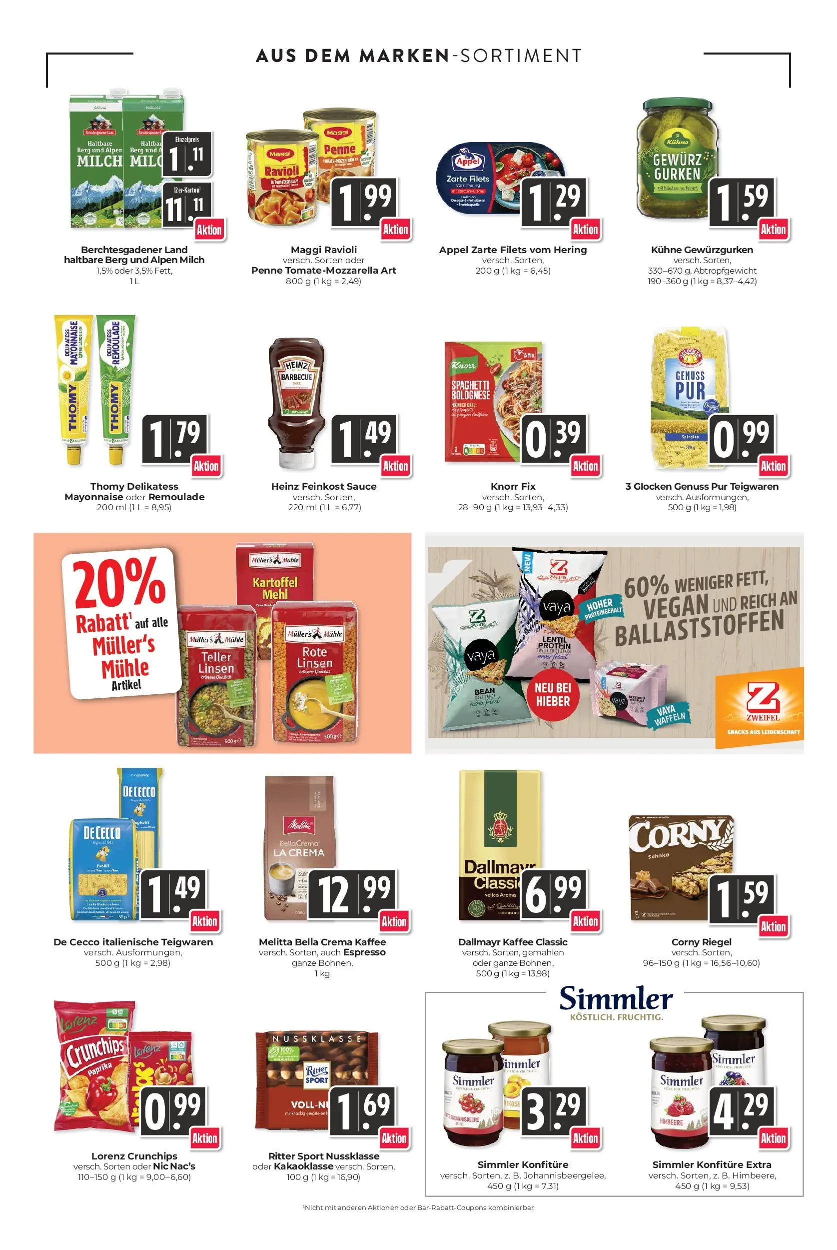 E center Prospekt Lörrach	 (ab 12.04.2026) zum Blättern | Seite: 13 | Produkte: Knorr fix, Milch, Lorenz crunchips, Himbeere