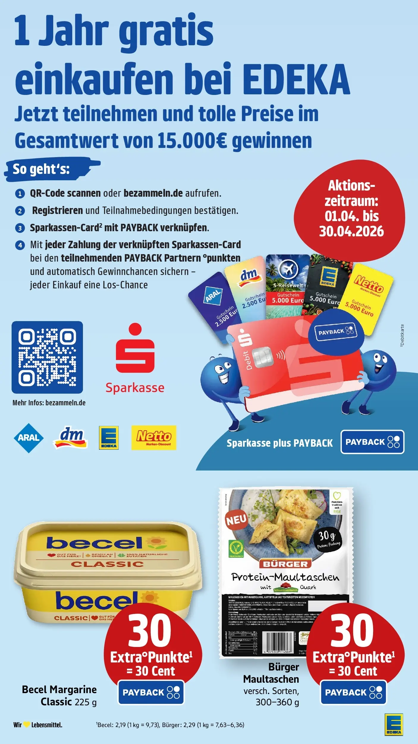 E center Prospekt Überlingen	 (ab 12.04.2026) zum Blättern | Seite: 46 | Produkte: Margarine, Quark, Kartoffeln, Maultaschen