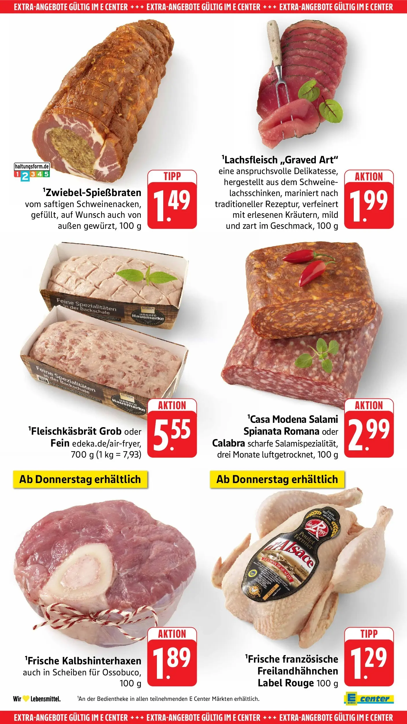 E center Prospekt Überlingen	 (ab 12.04.2026) zum Blättern | Seite: 50 | Produkte: Rouge, Salami