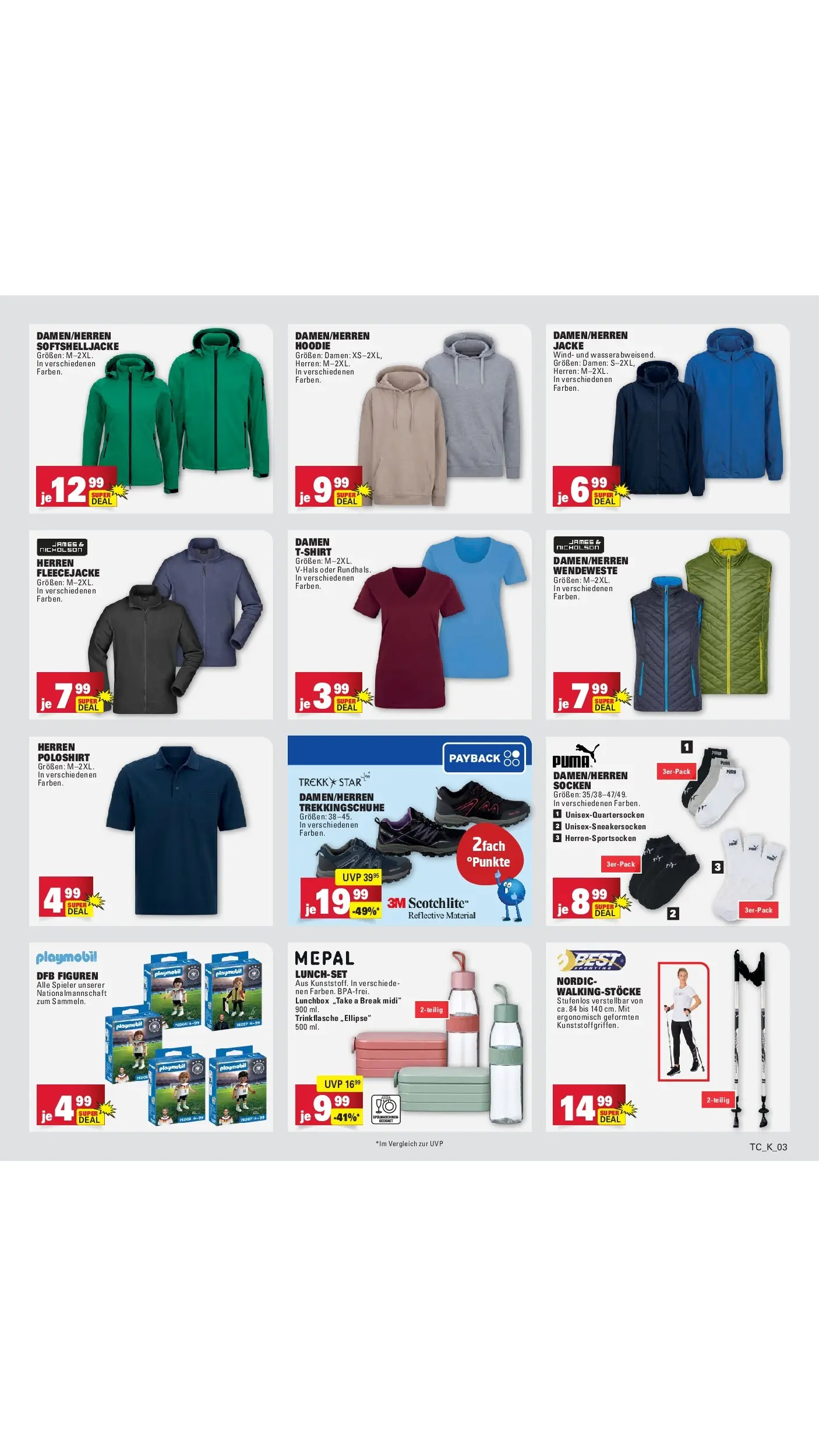 E center Prospekt Darmstadt (ab 12.04.2026) zum Blättern | Seite: 64 | Produkte: Hoodie, Poloshirt, Jacke, Socken E center Prospekt Darmstadt (ab 12.04.2026) zum Blättern | Seite: 64 | Produkte: Hoodie, Poloshirt, Jacke, Socken