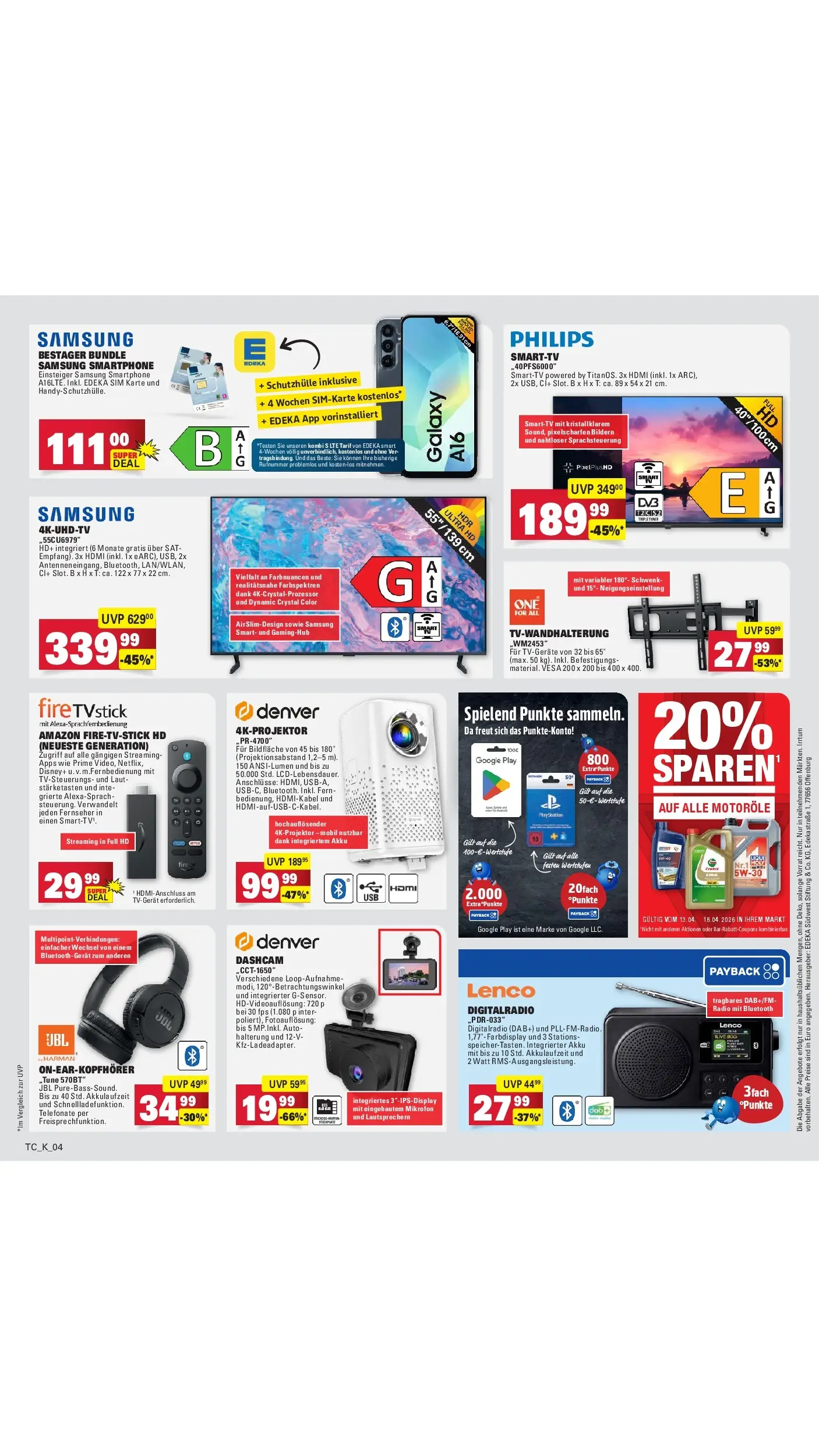 E center Prospekt Darmstadt (ab 12.04.2026) zum Blättern | Seite: 65 | Produkte: Philips, Samsung, Fernseher, Radio E center Prospekt Darmstadt (ab 12.04.2026) zum Blättern | Seite: 65 | Produkte: Philips, Samsung, Fernseher, Radio