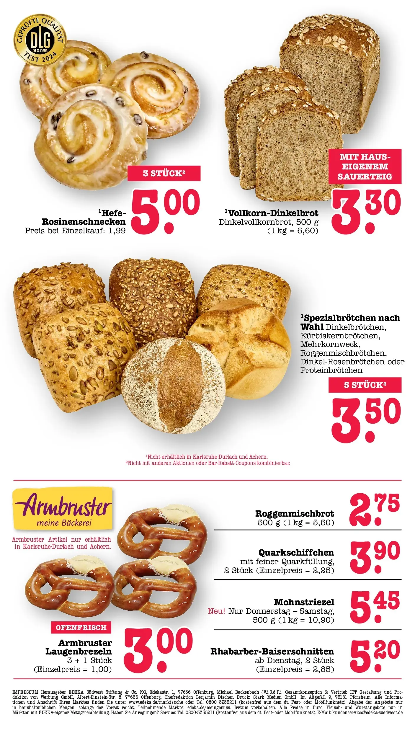 E center Prospekt Kuppenheim-Oberndorf	 (ab 12.04.2026) zum Blättern | Seite: 12 | Produkte: Bäckerei, Fleisch