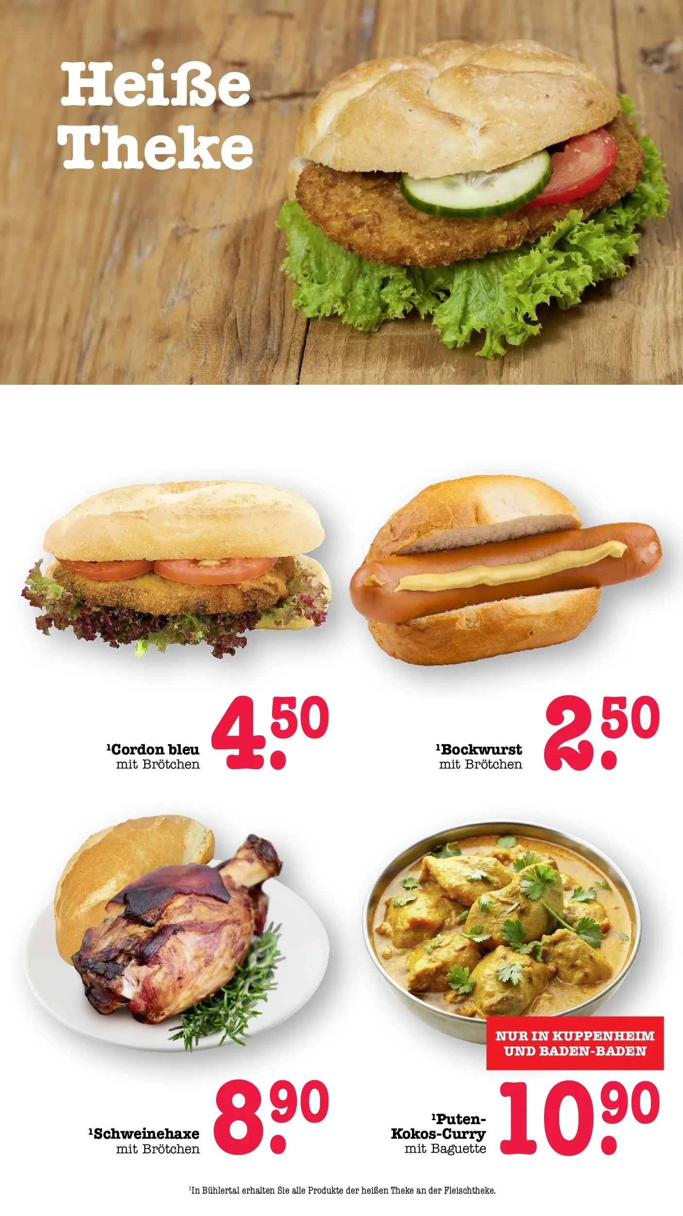 E center Prospekt Kuppenheim-Oberndorf	 (ab 12.04.2026) zum Blättern | Seite: 16 | Produkte: Theke, Baguette