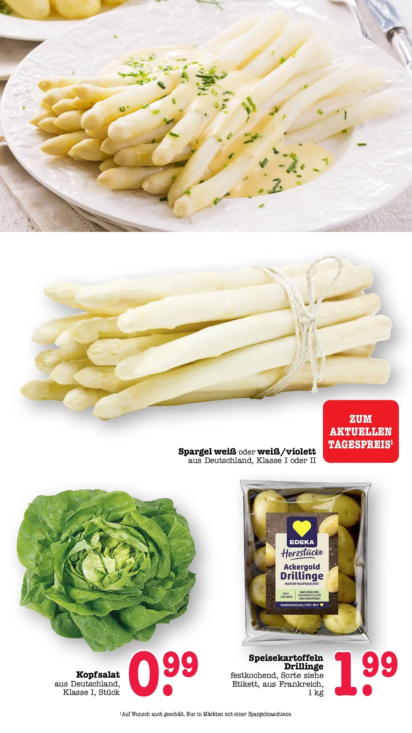 E center Prospekt Kuppenheim-Oberndorf	 (ab 12.04.2026) zum Blättern | Seite: 22 | Produkte: Spargel