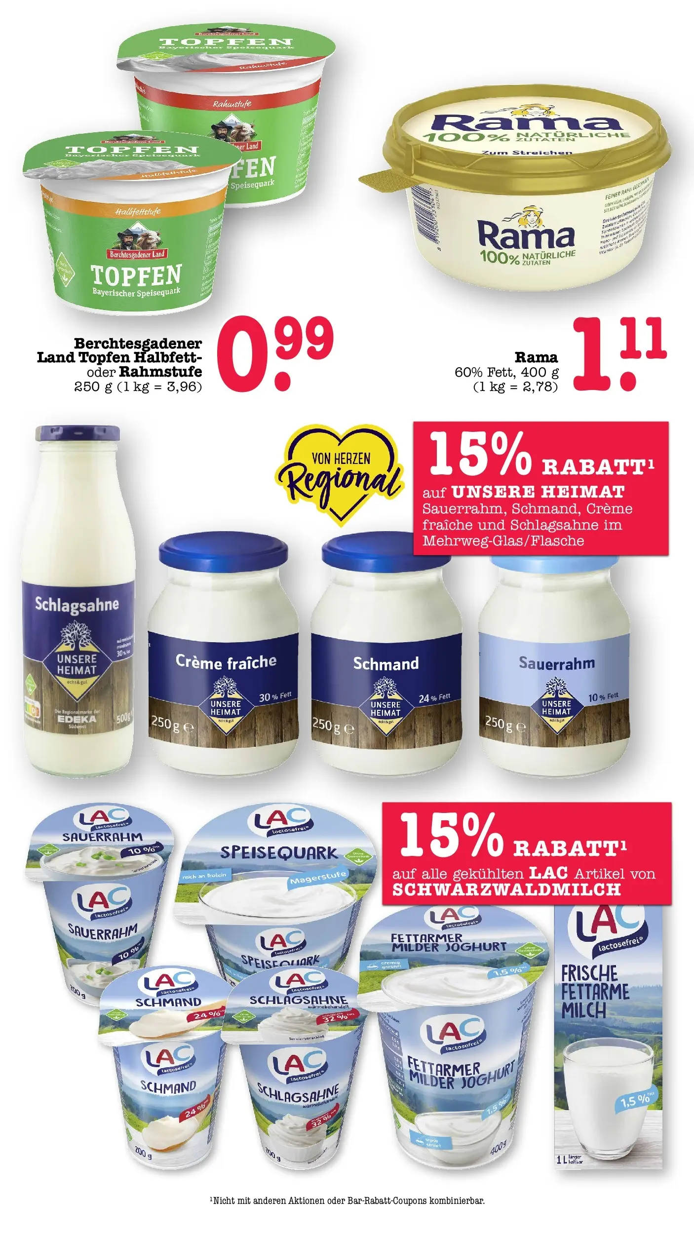 E center Prospekt Kuppenheim-Oberndorf	 (ab 12.04.2026) zum Blättern | Seite: 35 | Produkte: Milch, Joghurt, Creme, Sauerrahm