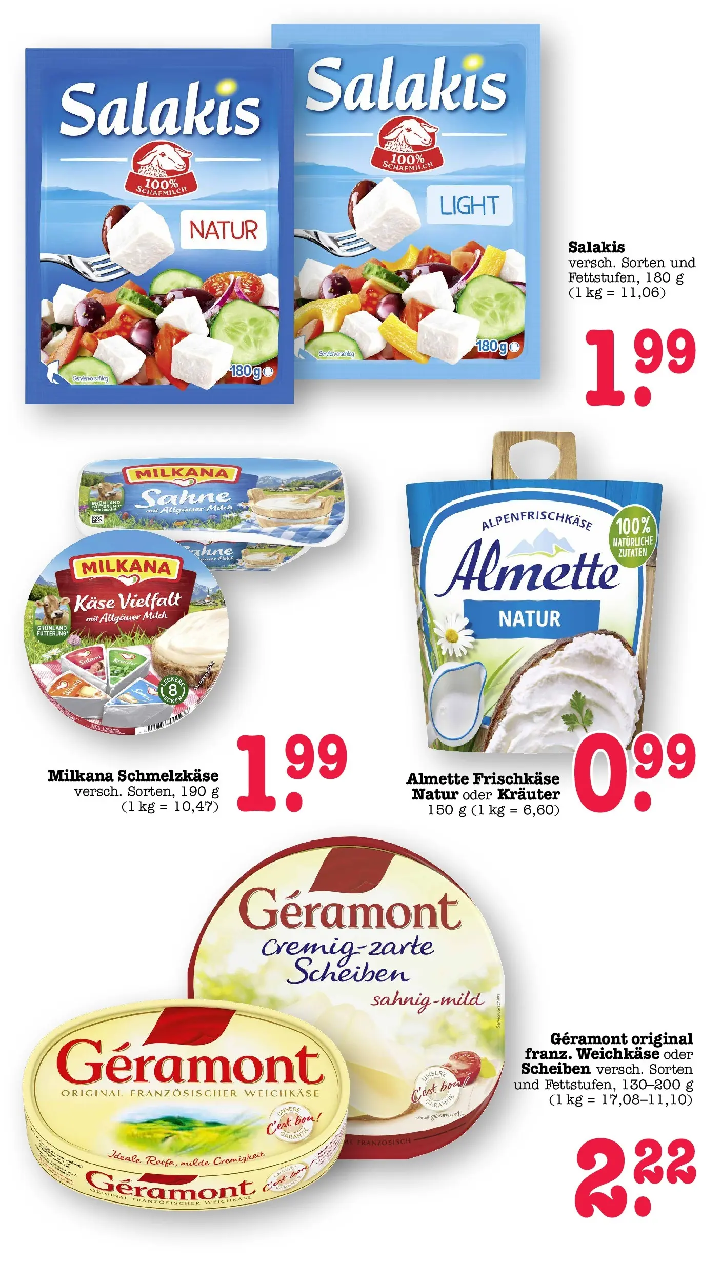 E center Prospekt Kuppenheim-Oberndorf	 (ab 12.04.2026) zum Blättern | Seite: 36 | Produkte: Geramont, Almette, Milch, Käse