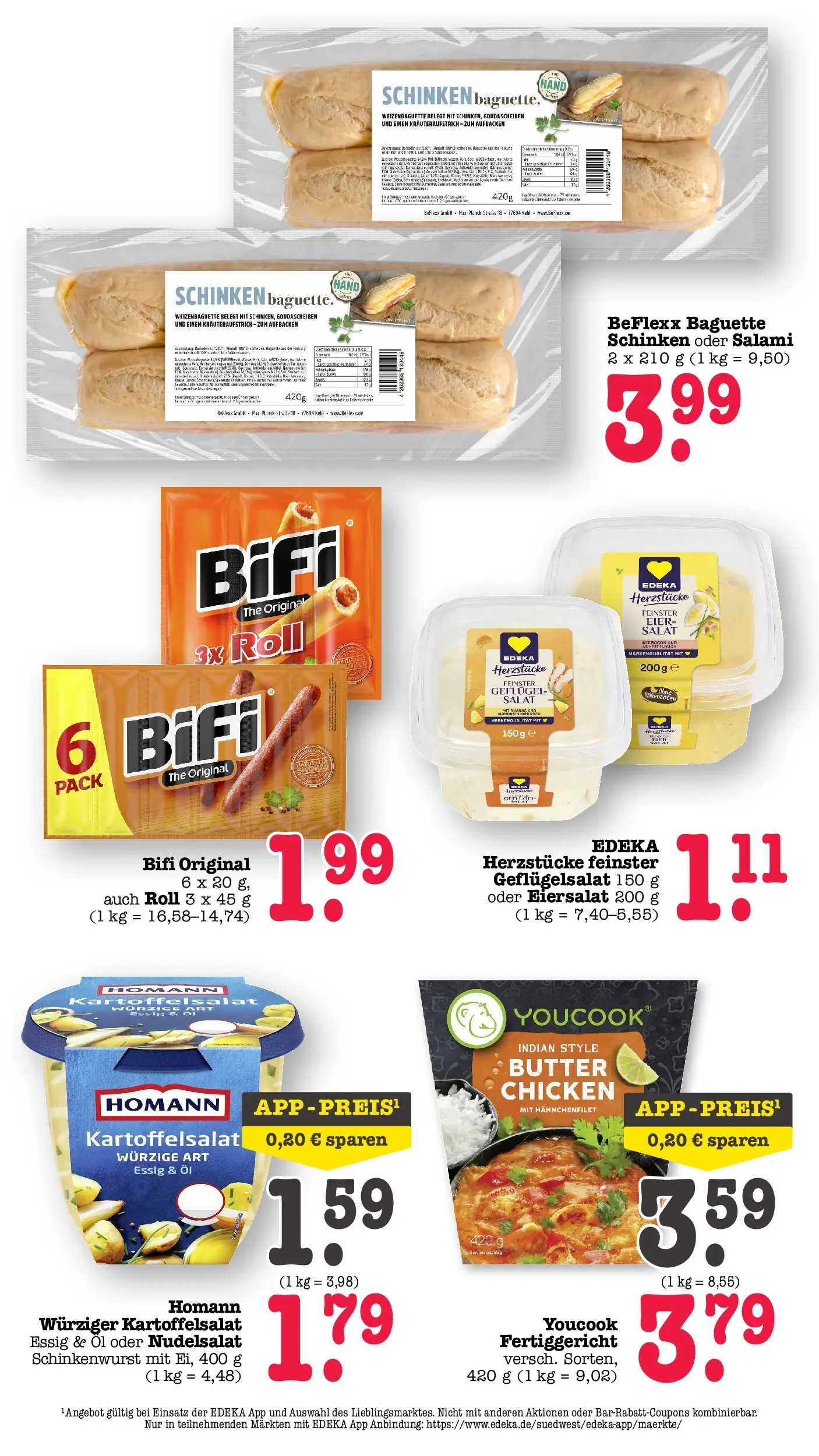 E center Prospekt Kuppenheim-Oberndorf	 (ab 12.04.2026) zum Blättern | Seite: 38 | Produkte: Butter, Essig, Bifi, Salat