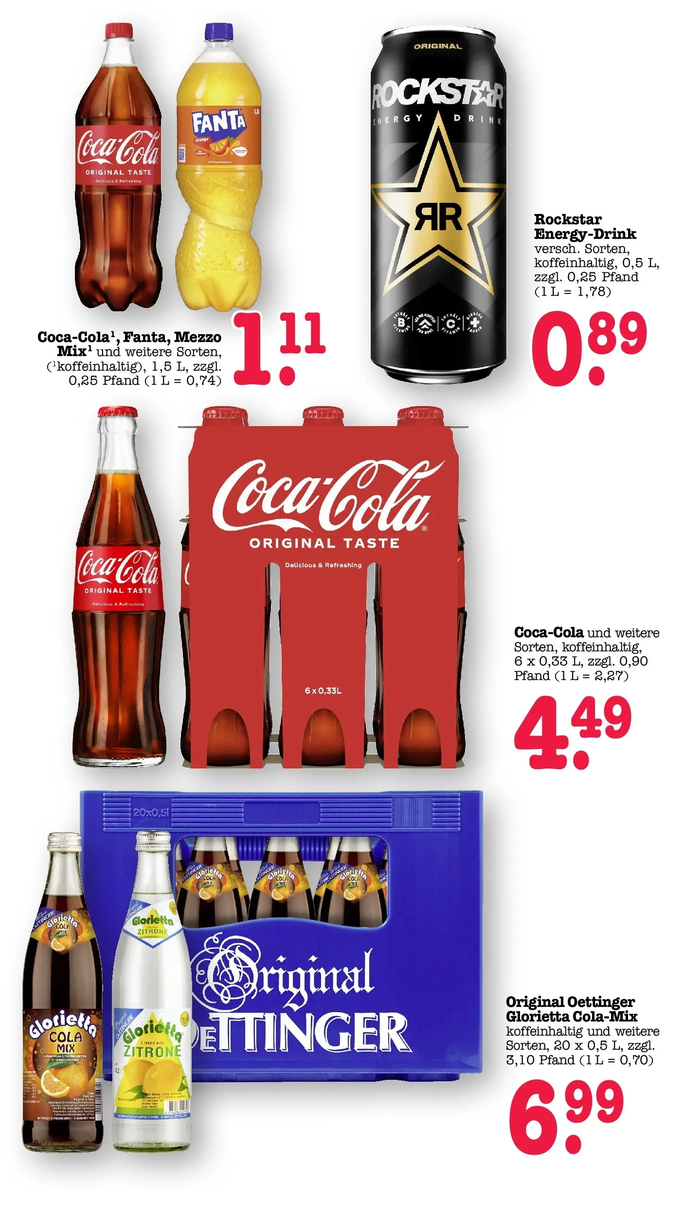 E center Prospekt Kuppenheim-Oberndorf	 (ab 12.04.2026) zum Blättern | Seite: 44 | Produkte: Fanta, Cola, Limonade, Oettinger