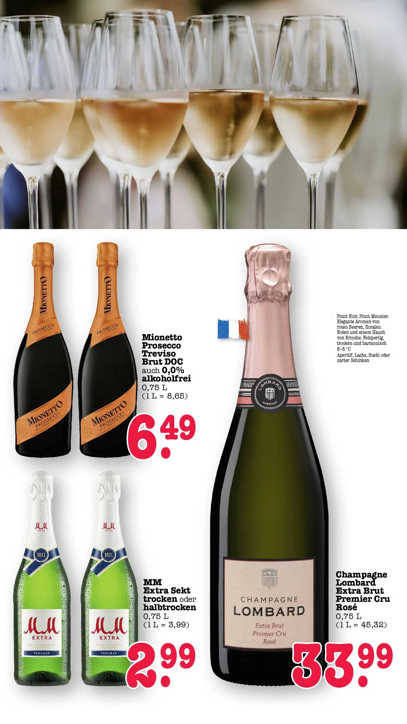 E center Prospekt Kuppenheim-Oberndorf	 (ab 12.04.2026) zum Blättern | Seite: 48 | Produkte: Sekt, Prosecco, Schinken