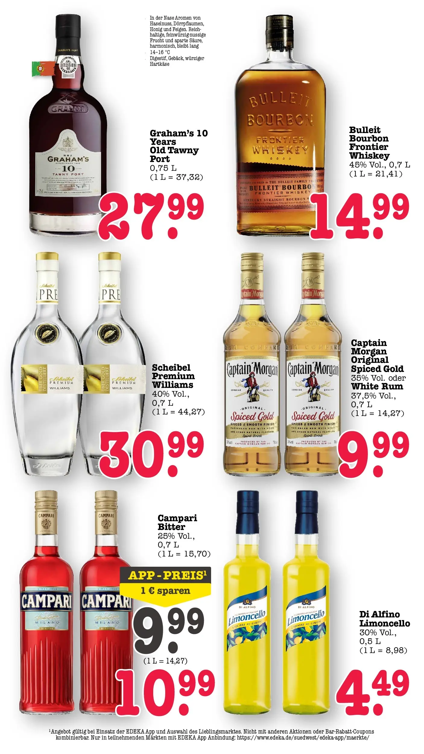 E center Prospekt Kuppenheim-Oberndorf	 (ab 12.04.2026) zum Blättern | Seite: 49 | Produkte: Campari, Finish, Bourbon, Whiskey